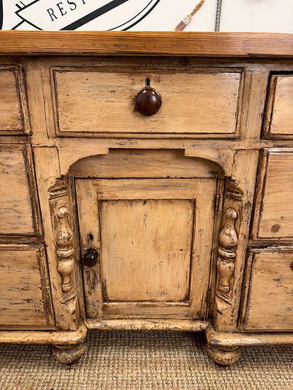 1875.0 Victorian Pine Lancashire Dresser photo