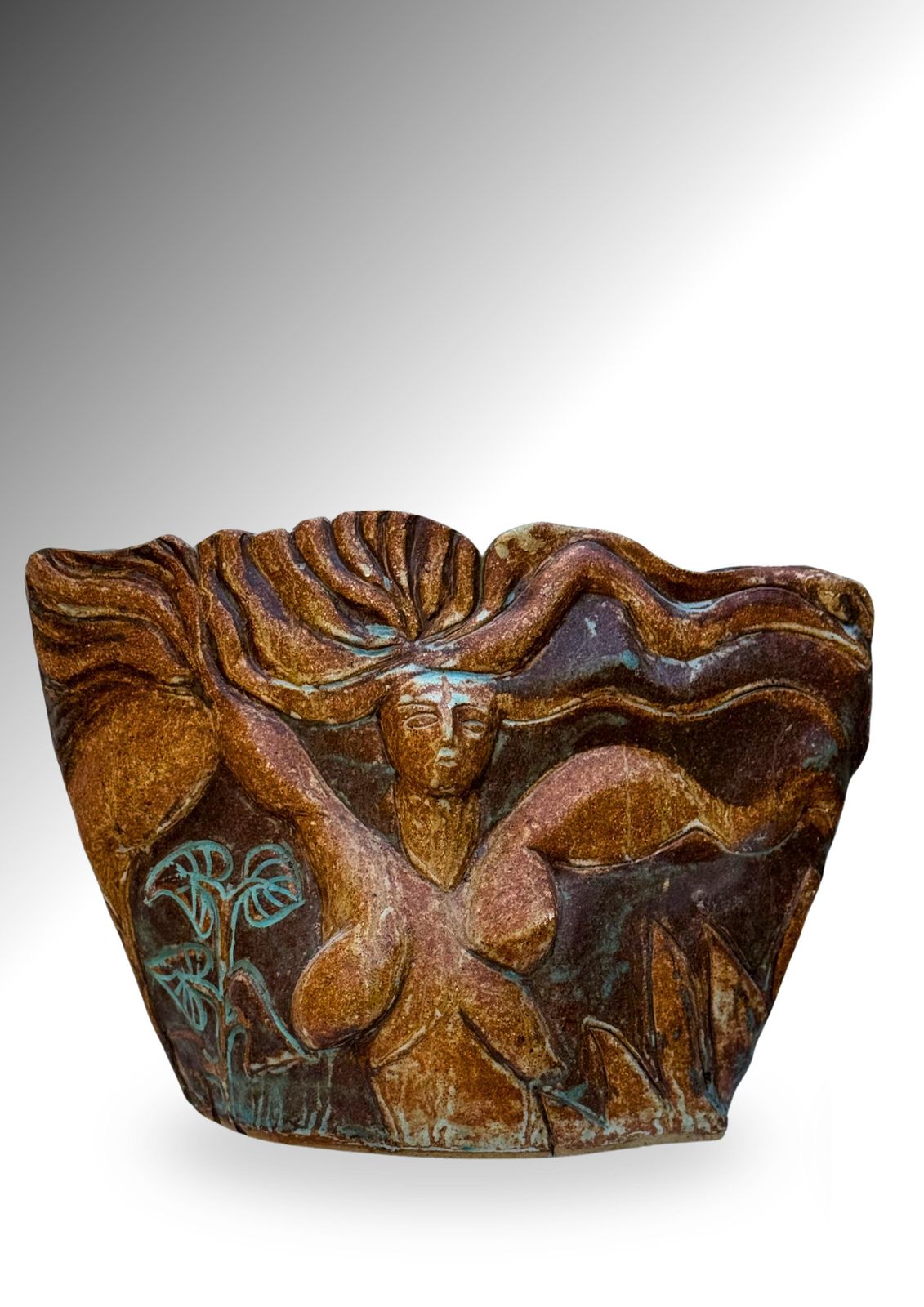 Marylyn Hyde 1970s British Studio Ceramics Stoneware Sculptural Female Vessel photo vinterior