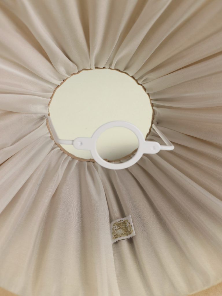 Small Empire Lampshade – Blush With Natural | Handmade In The Uk photo vinterior