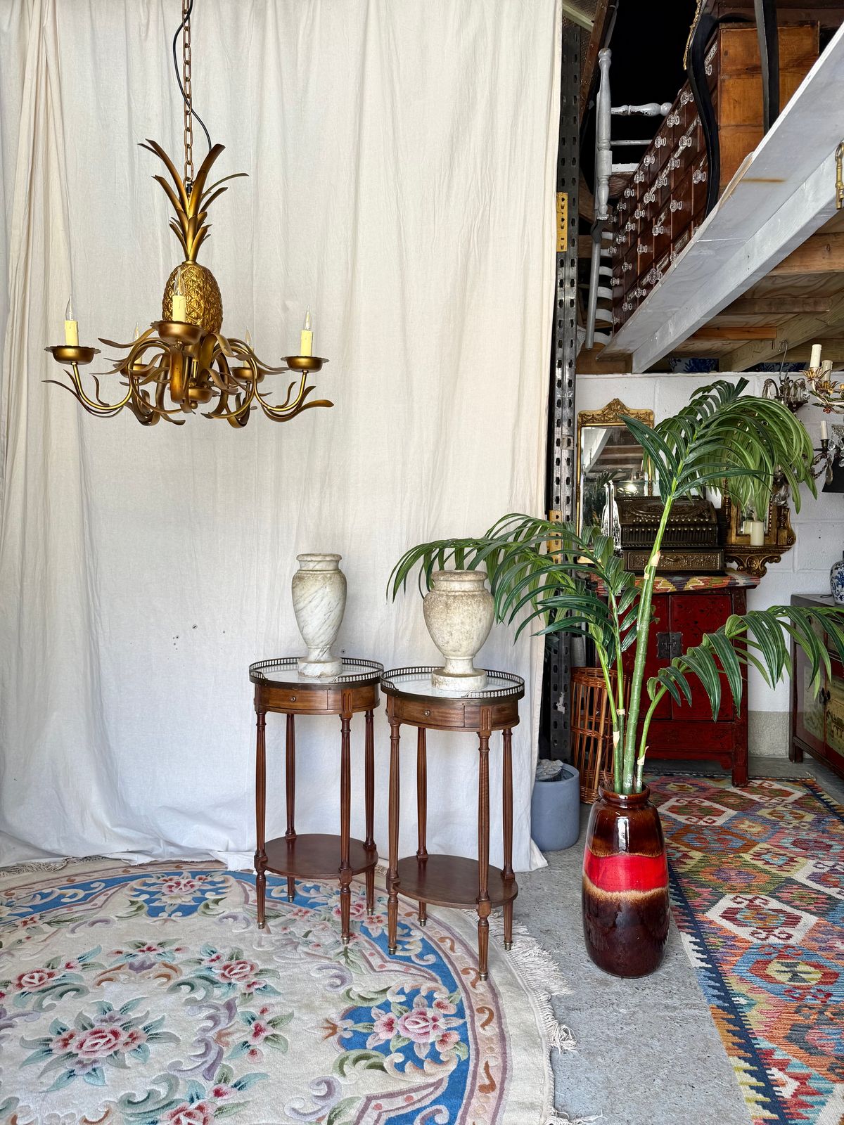 photo for sale Gold Pineapple Pendant Chandelier By Graham And Green