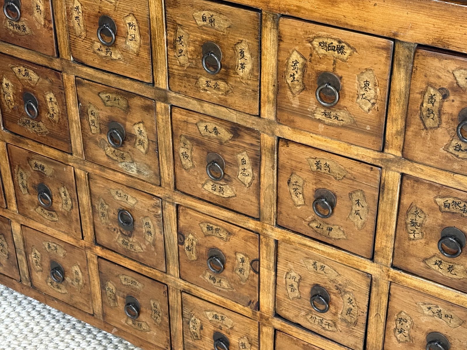 Chinese Apothecary Chest Of 24 Drawers Oriental Sideboard photo buy