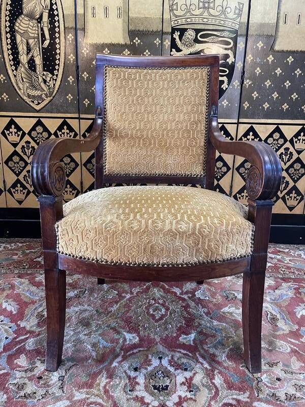Empire Period Armchair With Crosses photo furniture