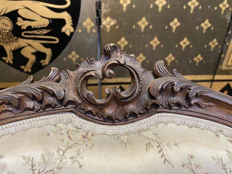 Pair Of Louis XV Rocaille Bergere Armchairs photo Furniture