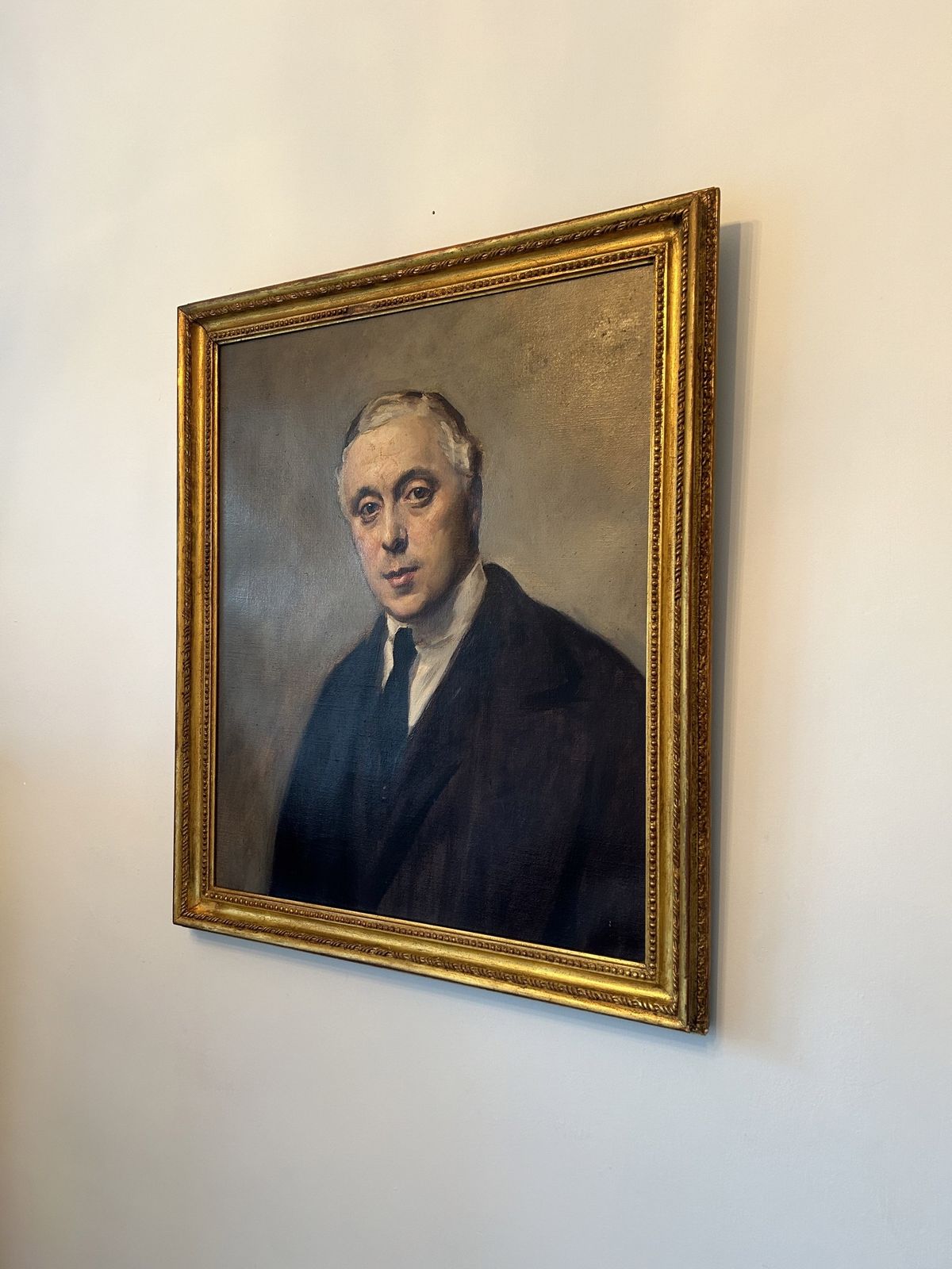 Antique Oil On Canvas Attributed To George Harcourt Political Gentleman Painting photo vintage