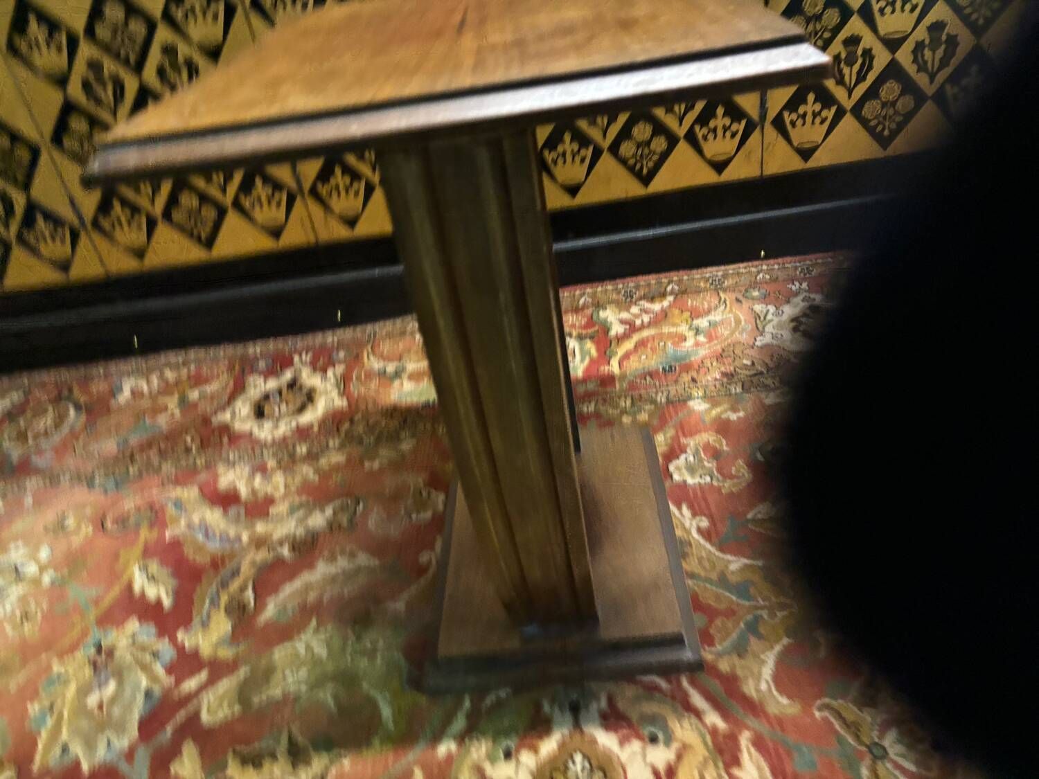 Art Deco Pedestal Table photo vintage