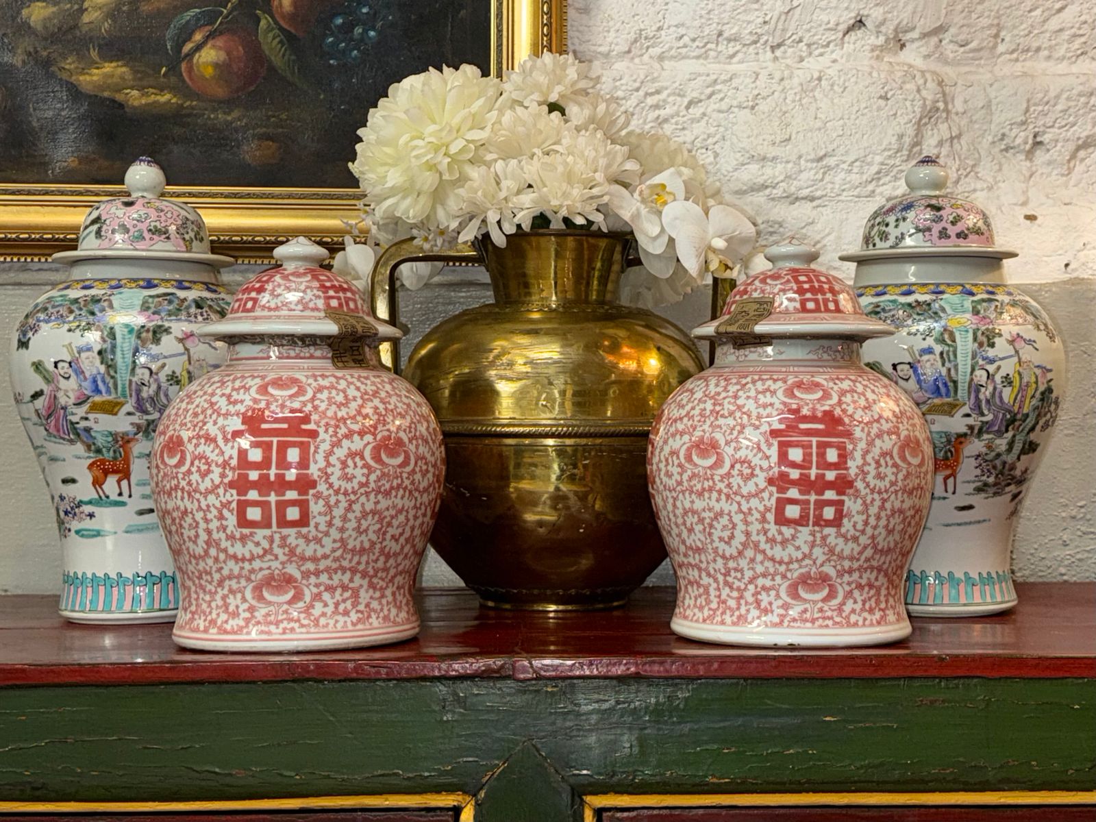 photo vinterior Sweet Chinese Tes Vases Ginger Jars Urns Oriental Vase Decor