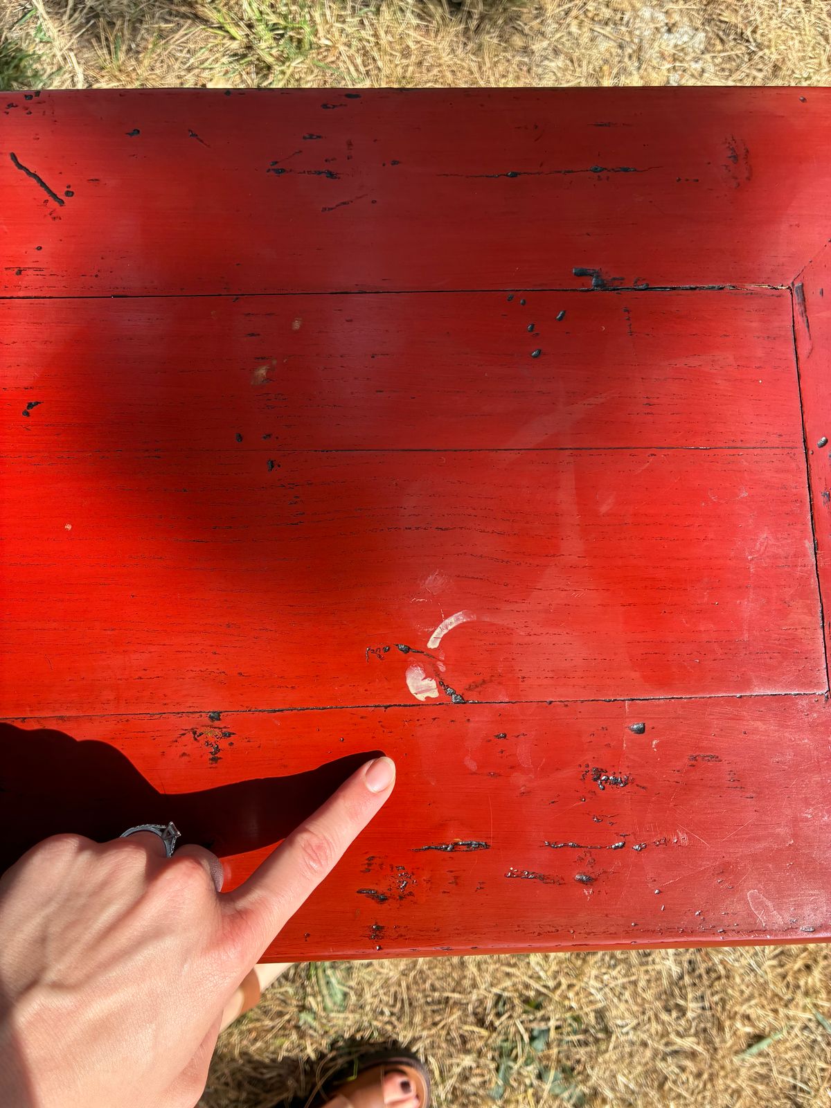 Antique Red Lacquered Chinese Bedside Tables Side Tables Cabinet photo 1100.0