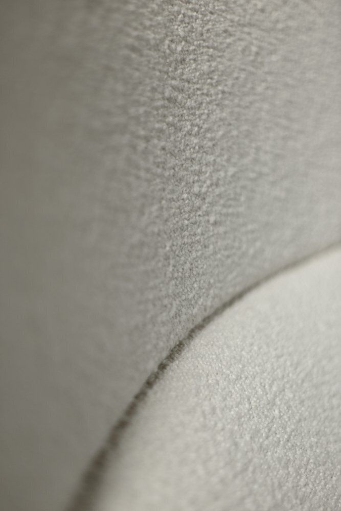 Mid-Century Noorse Modern Teakhouten Lounge Fauteuil met Witte Bouclé Bekleding, jaren 1960 photo Meubels