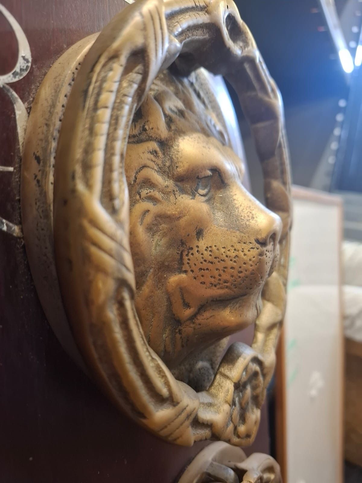 Large Lion Door Knocker photo for sale