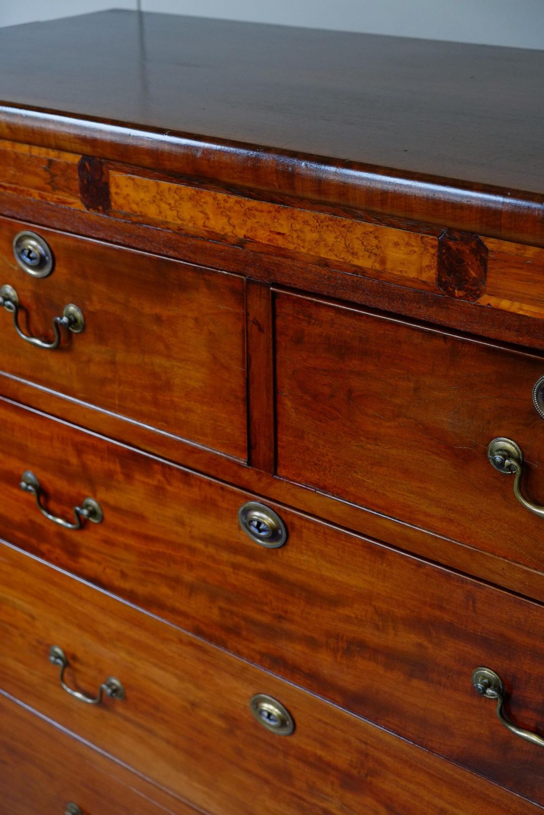 Very Large English Victorian Mahogany Chest Of Drawers / Credenza photo for sale