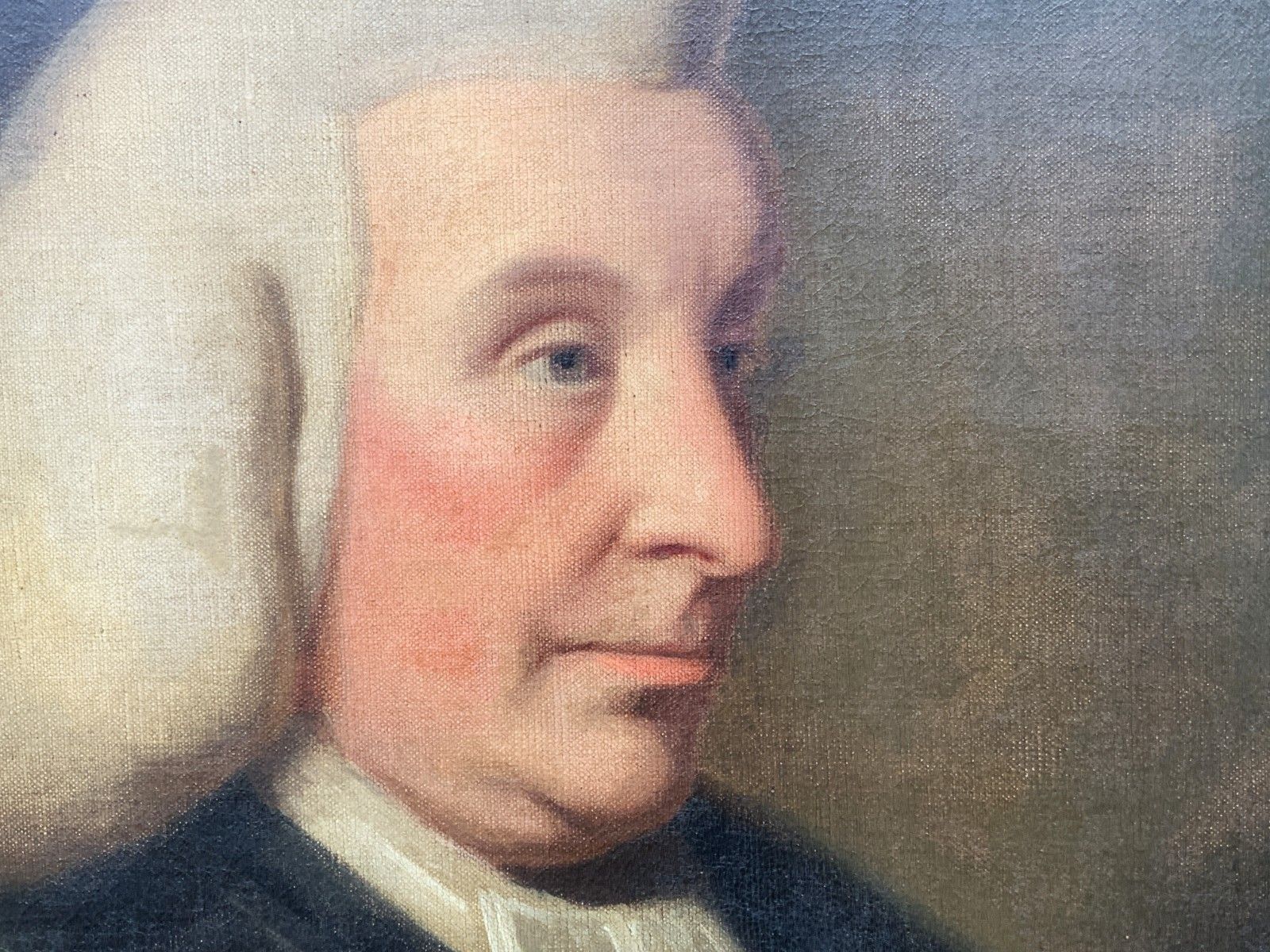 photo for sale Large Superb 18th Century Oil Portrait Painting Vicar Of Kinver, Staffordshire