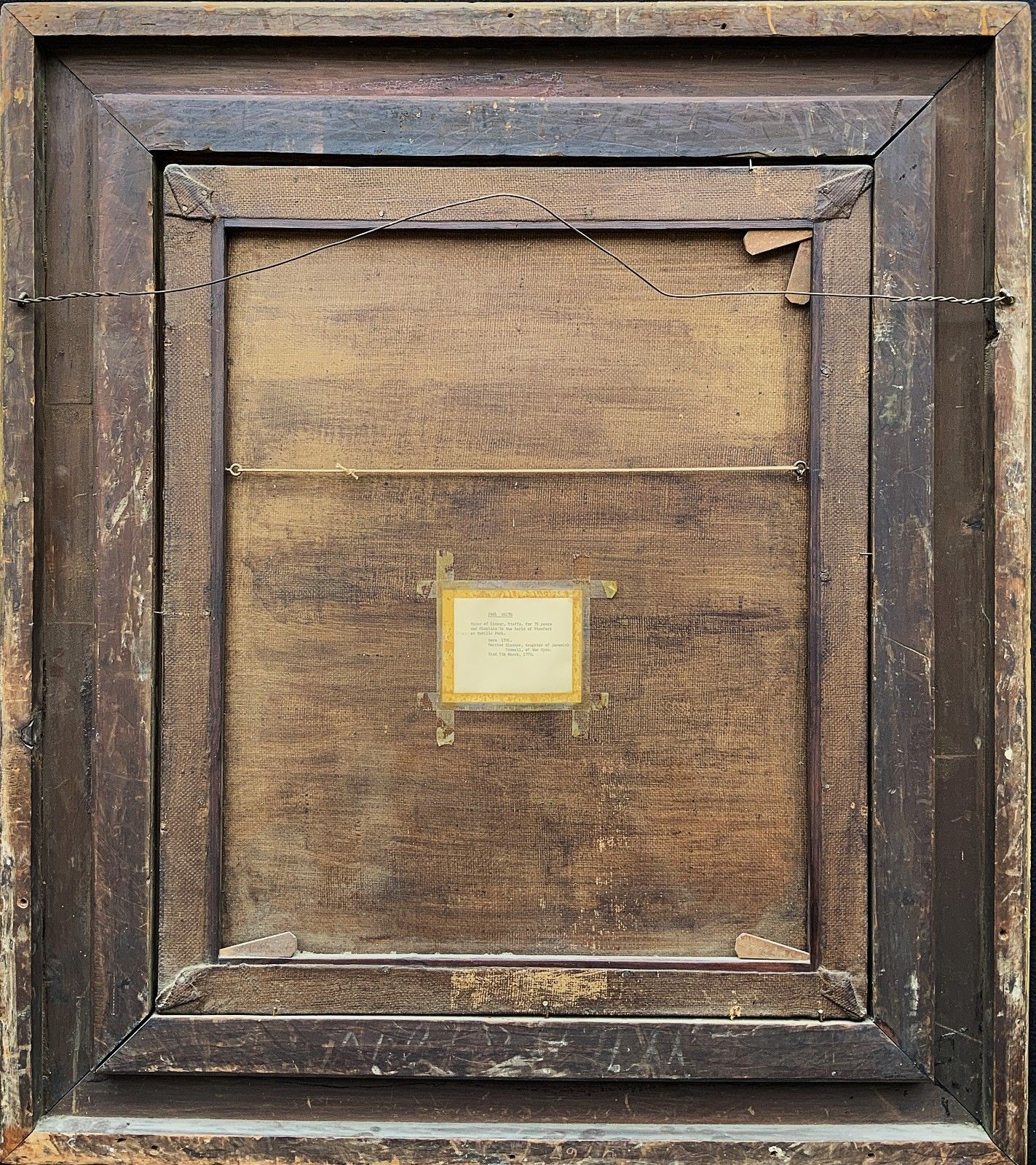 photo vinterior Large Superb 18th Century Oil Portrait Painting Vicar Of Kinver, Staffordshire