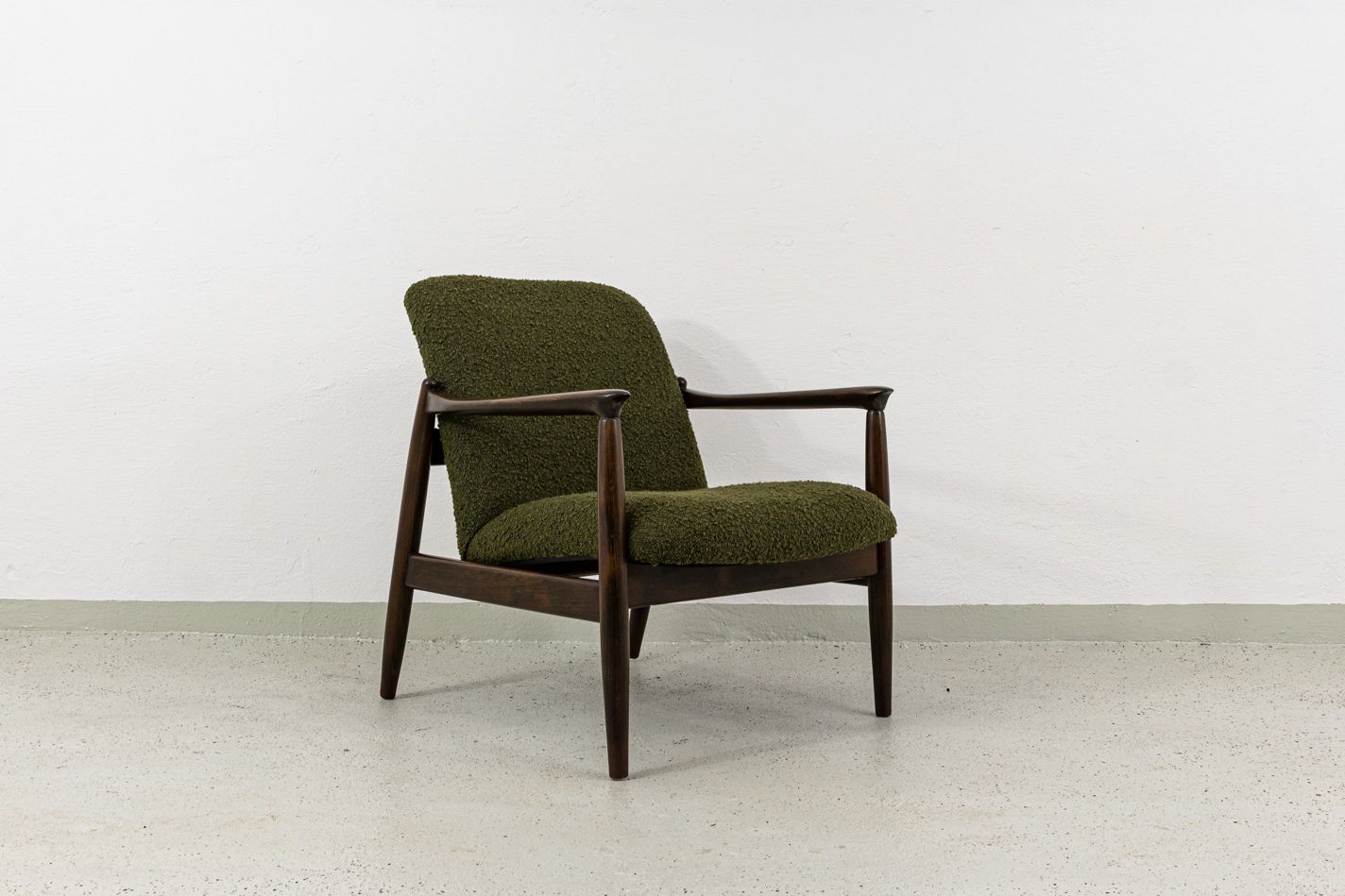 Mid Century Modern Armchair By Edmund Homa, Gfm, Poland, 1960's photo vinterior
