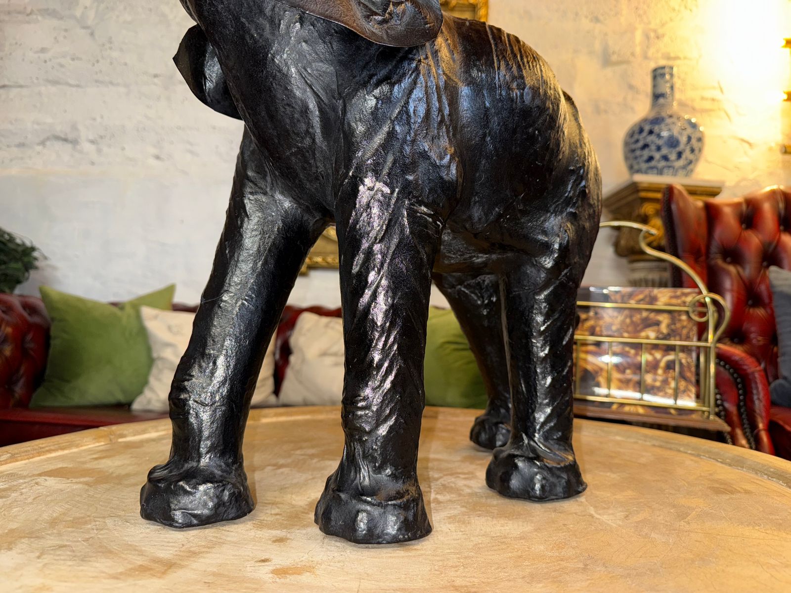 Leather Elephant Likely By Liberty Of London Ornament photo for sale