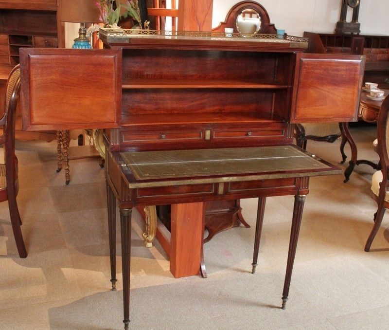 Office Lady Louis XVI Mahogany 19th photo for sale