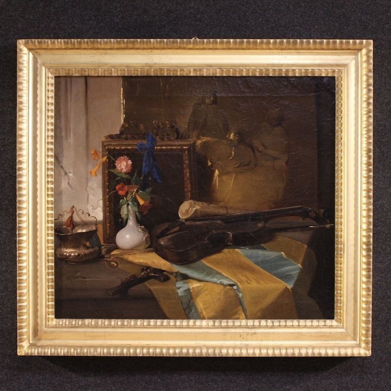 Italian Still Life Painting From The 19th Century photo furniture