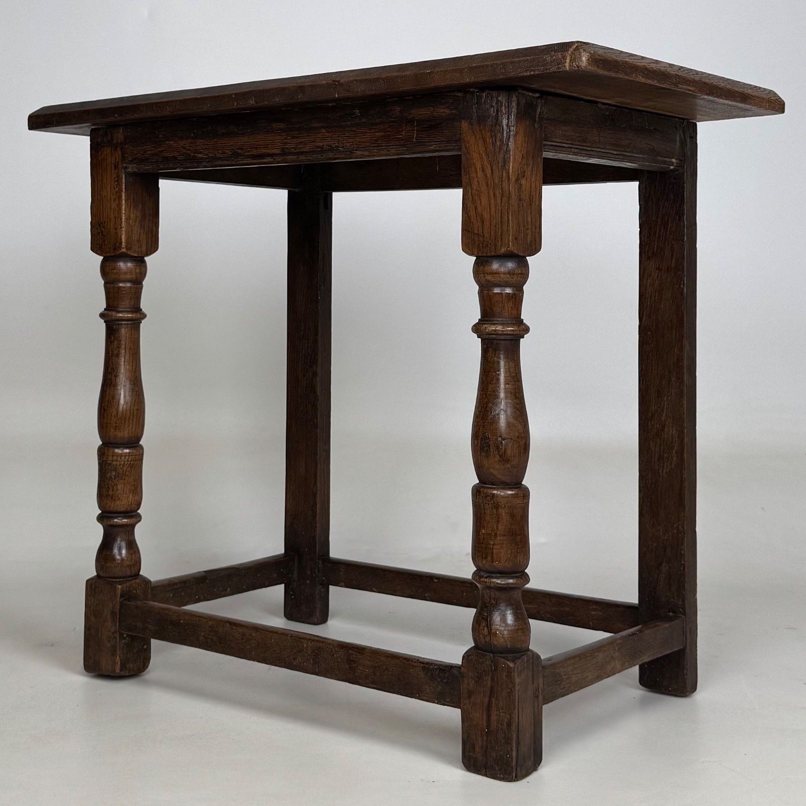 Antique 19th Century Georgian Style Side Table In Oak ( Af 5791 ) photo furniture