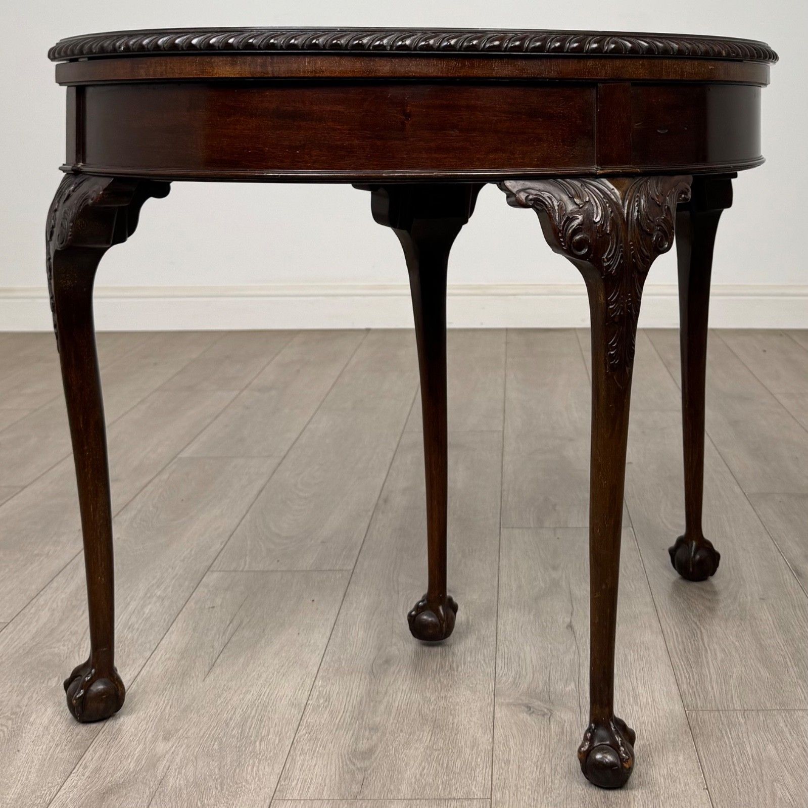 photo furniture Antique 20th Century Edwardian Card Table In Mahogany ( Af 5777 )
