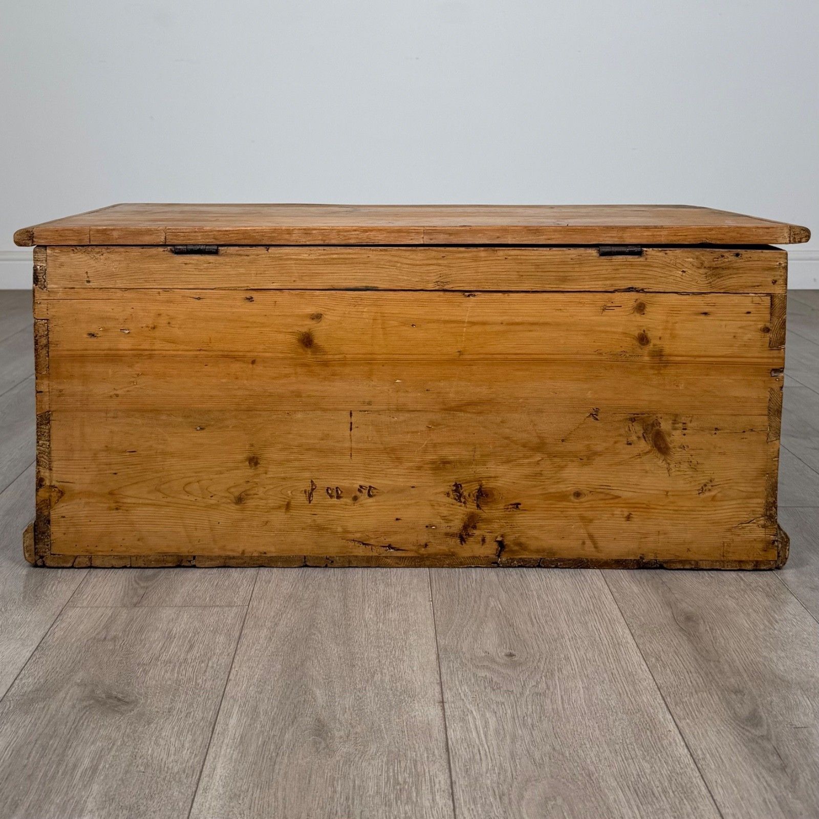 Antique 19th Century Victorian Blanket Box In Pine ( Af 5804 ) photo 325.0