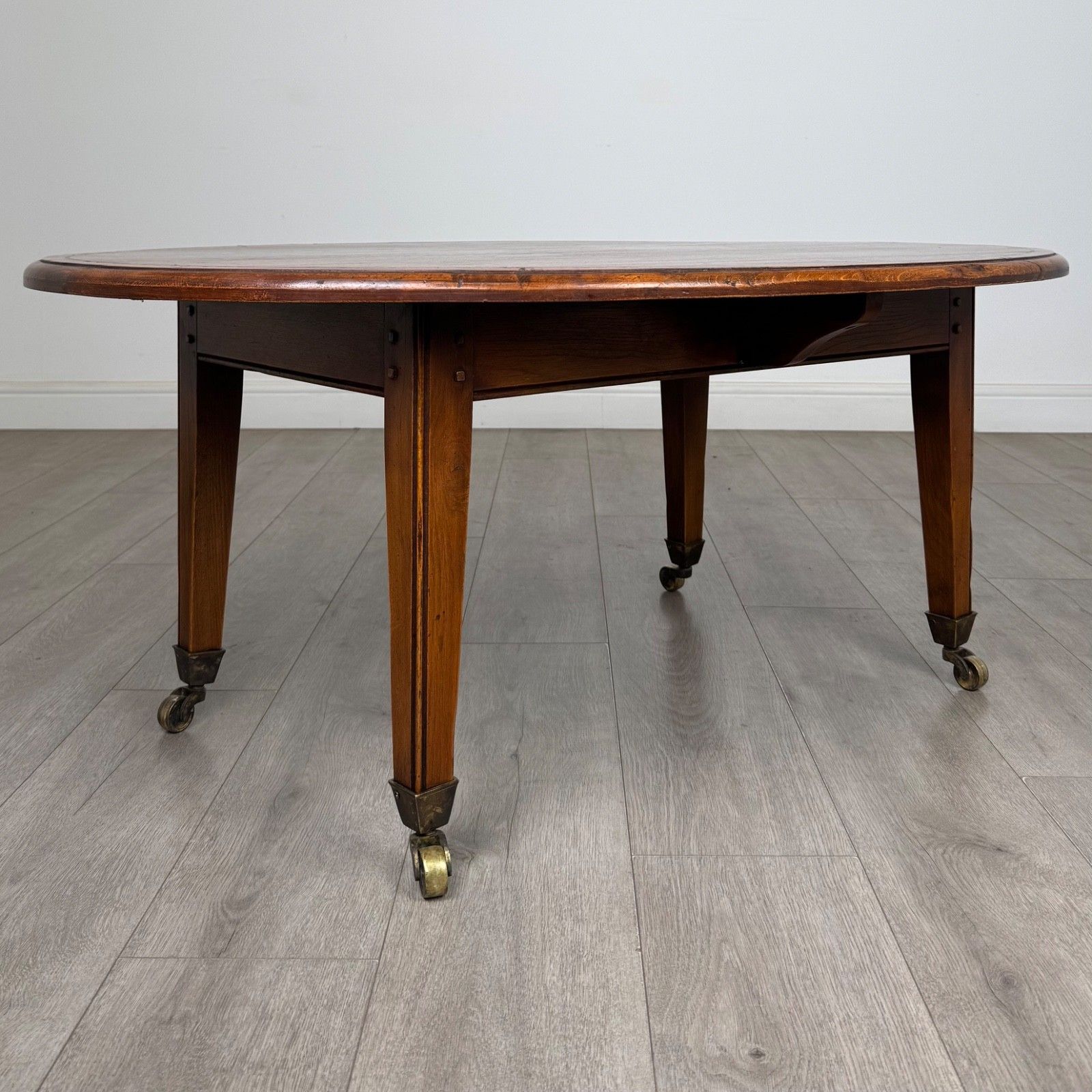 Vintage 20th Century Oval Coffee Table In Oak ( Af 5767 ) photo vintage
