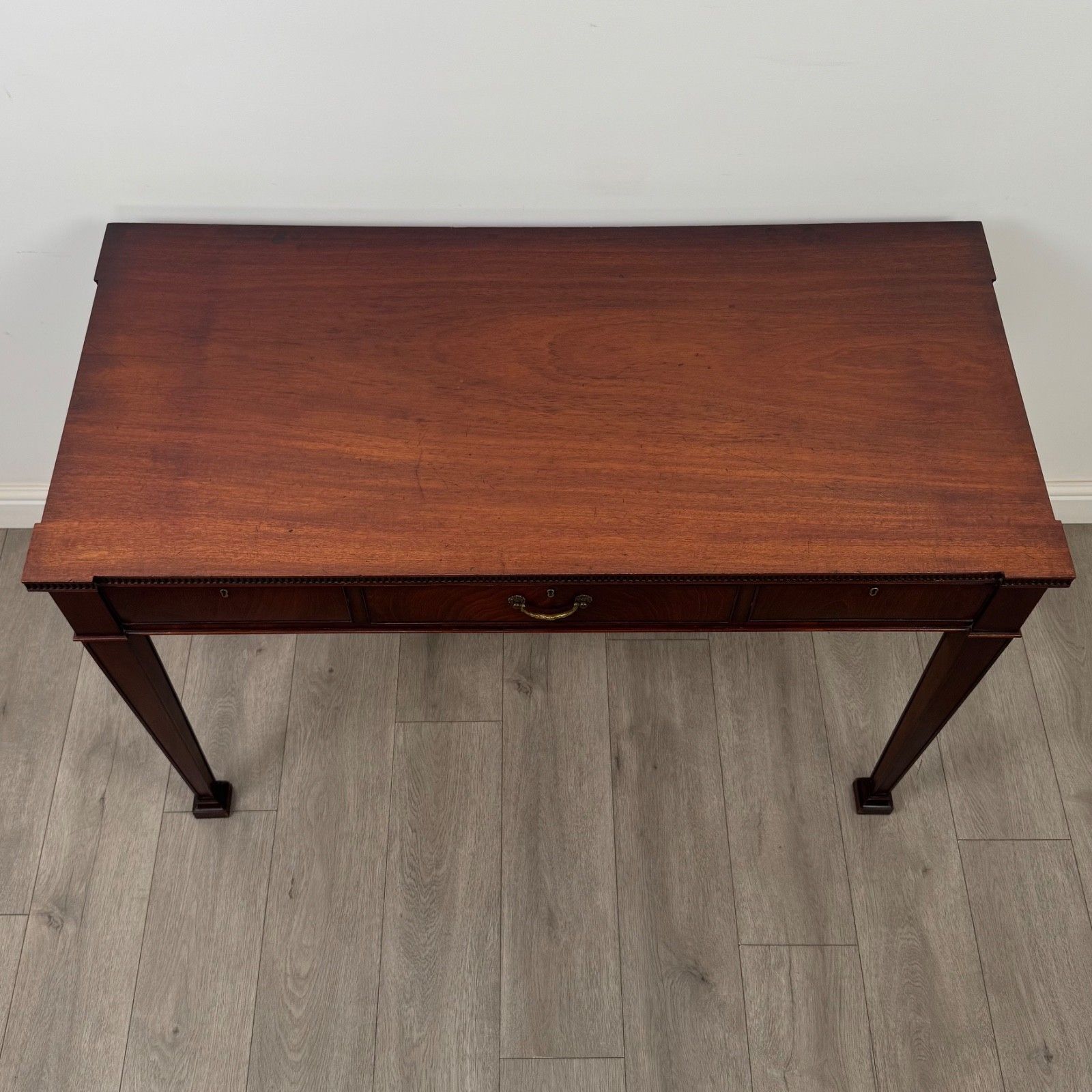 photo furniture Antique 20th Century Regency Style Writing Table In Mahogany ( Af 5760 )