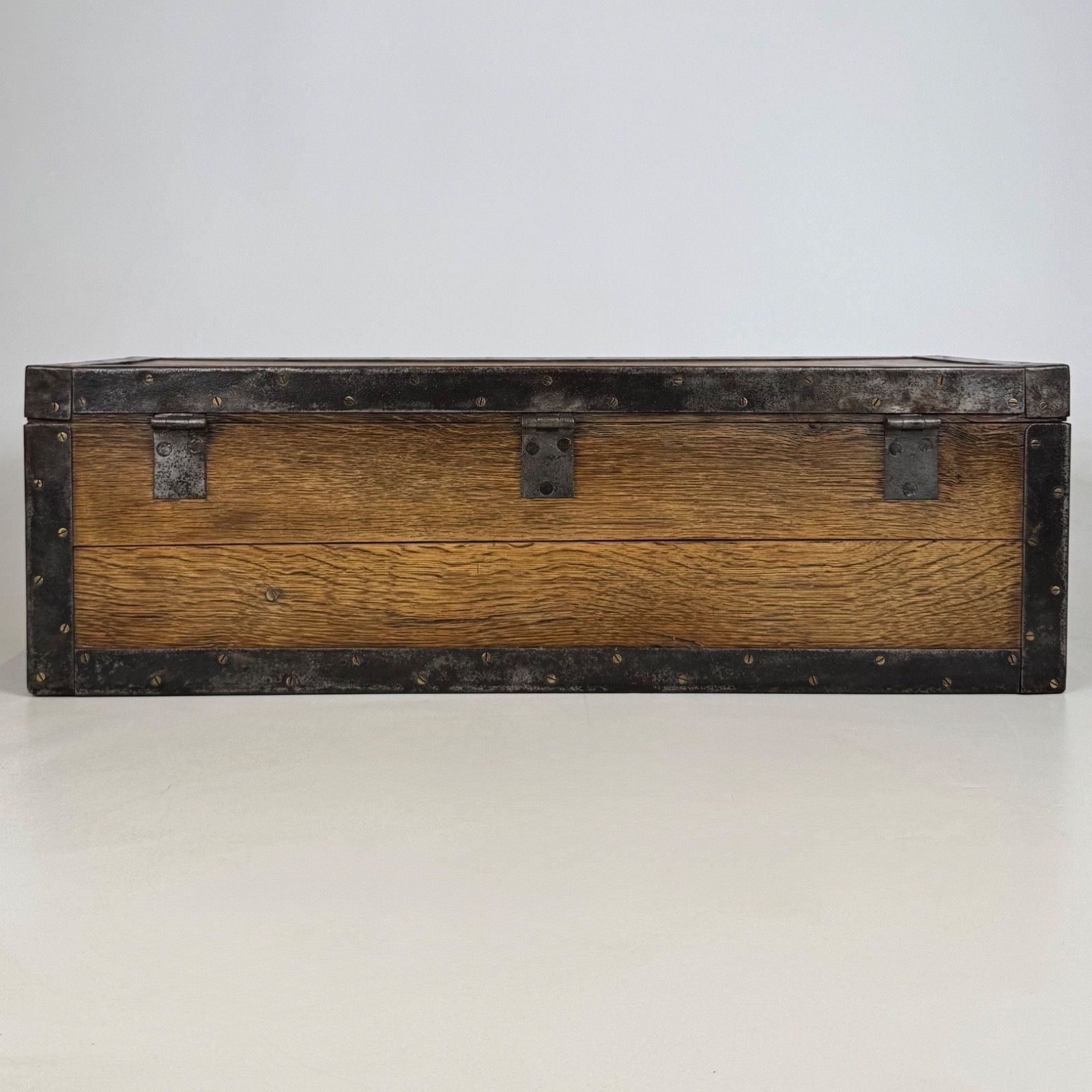 Antique 20th Century Oak Storage Box Of Fine Quality ( Af 5794 ) photo 625.0