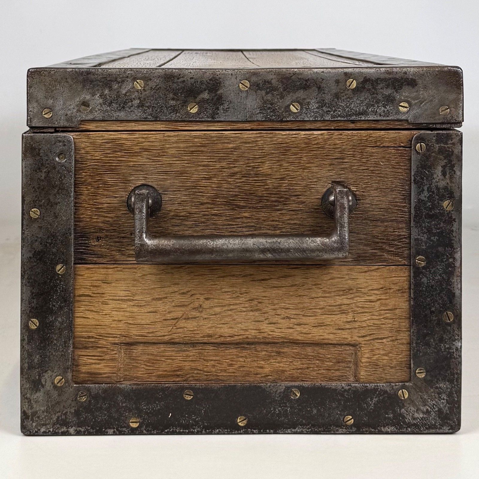 Antique 20th Century Oak Storage Box Of Fine Quality ( Af 5794 ) photo buy