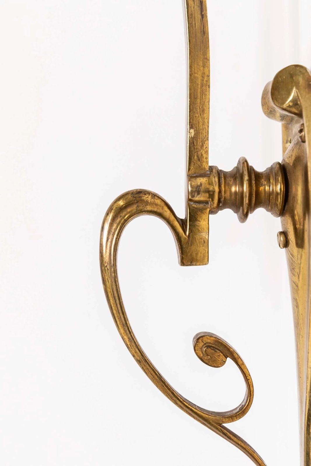 Pair Of Art Nouveau Gec Brass Wall Lamps photo buy