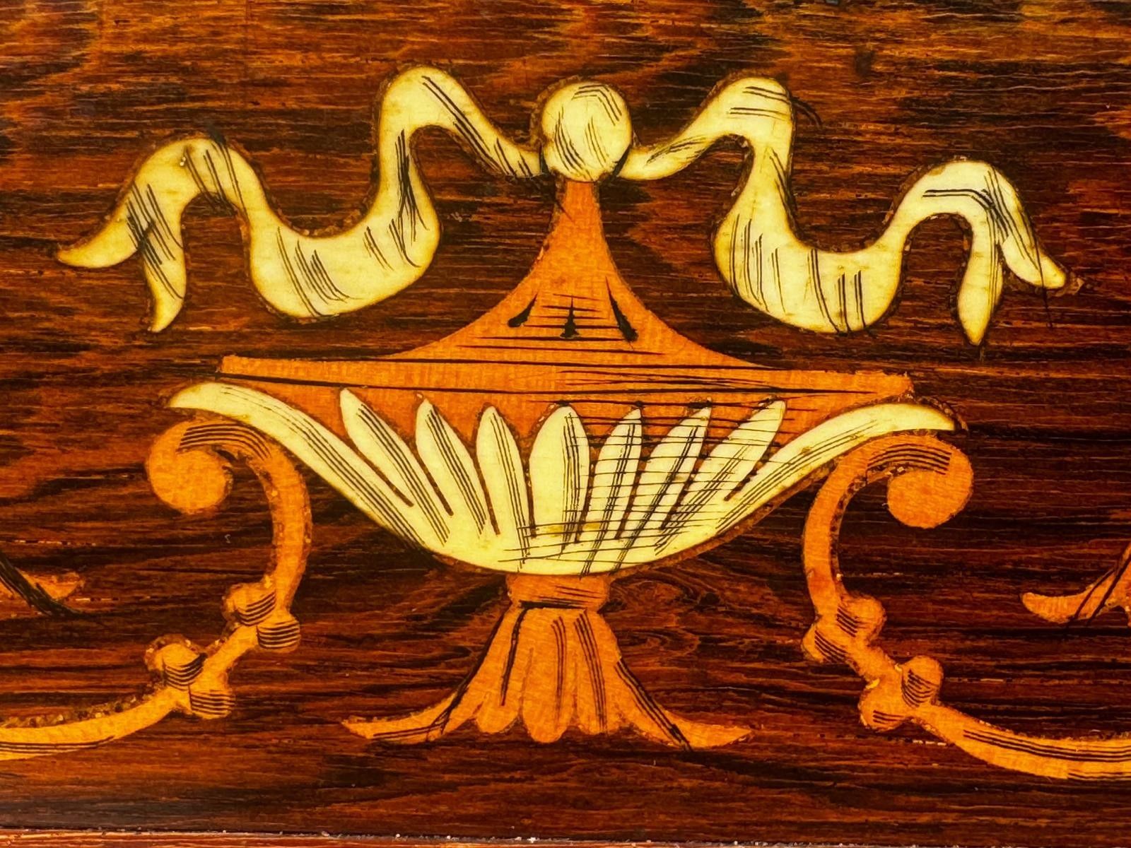 photo for sale Edwardian Inlaid Rosewood Cabinet