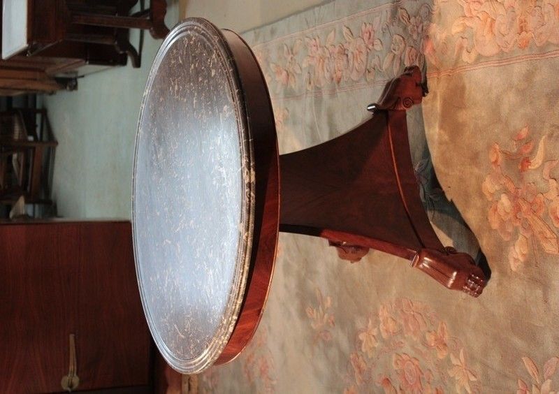 Restoration Pedestal Mahogany 19th photo Furniture