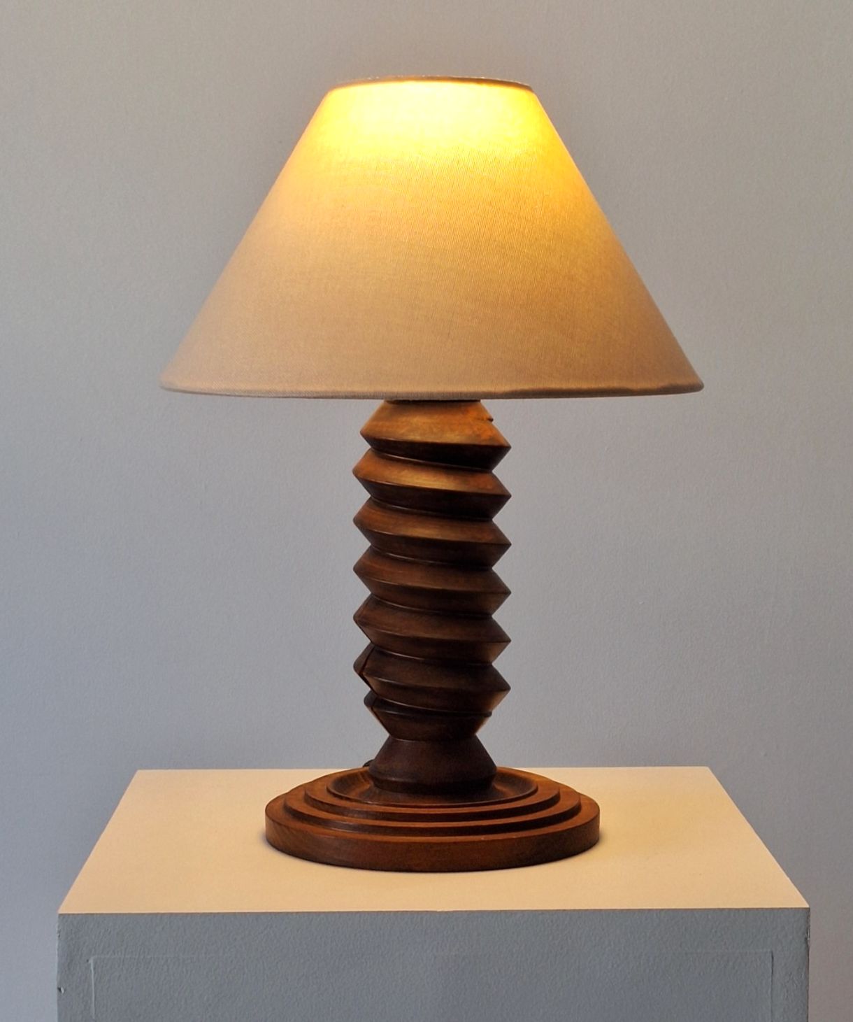French Modernist Table Lamp In The Style Of Charles Dudouyt photo for sale