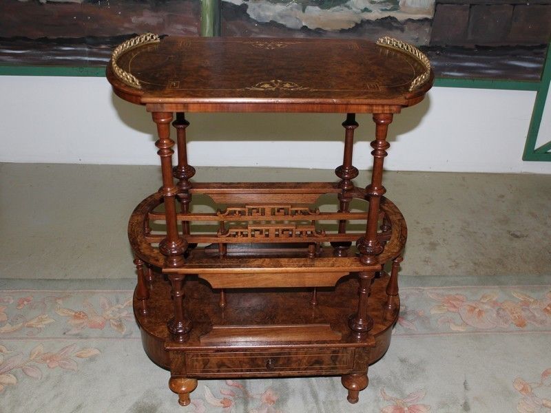 Georgian English Walnut Music Cabinet