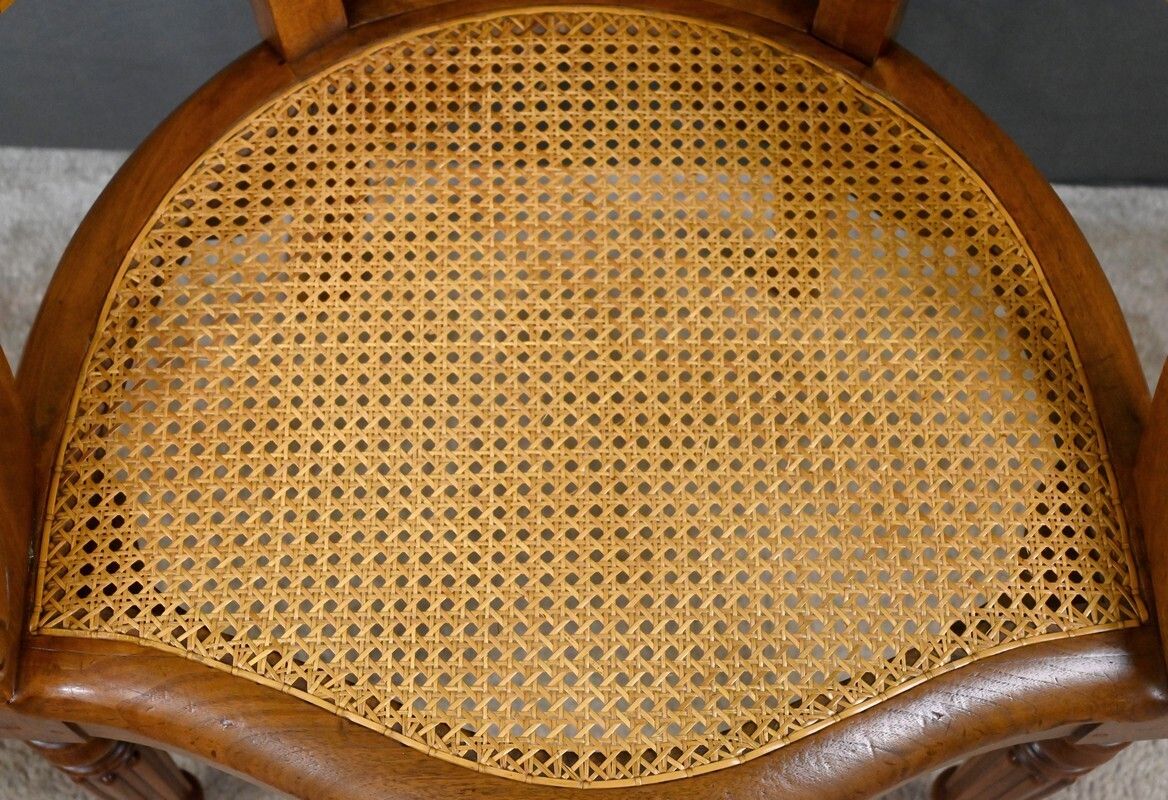 Walnut Office Chair, Louis Philippe Period – First Half Of The 19th Century photo 1820.0