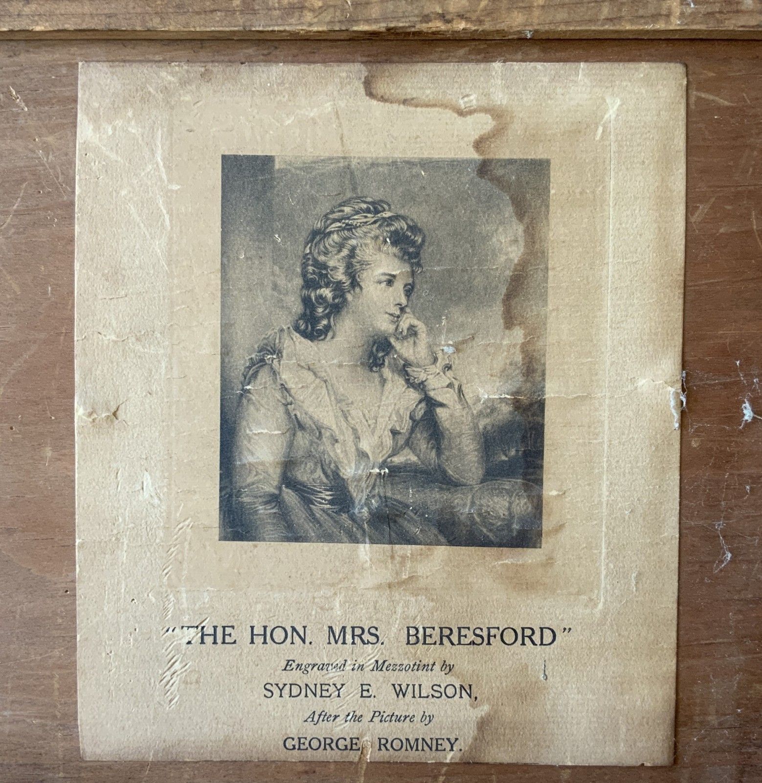 photo for sale Portrait Of A Lady Signed Artist Proof Mezzotint Engraving By Sydney Wilson 1911
