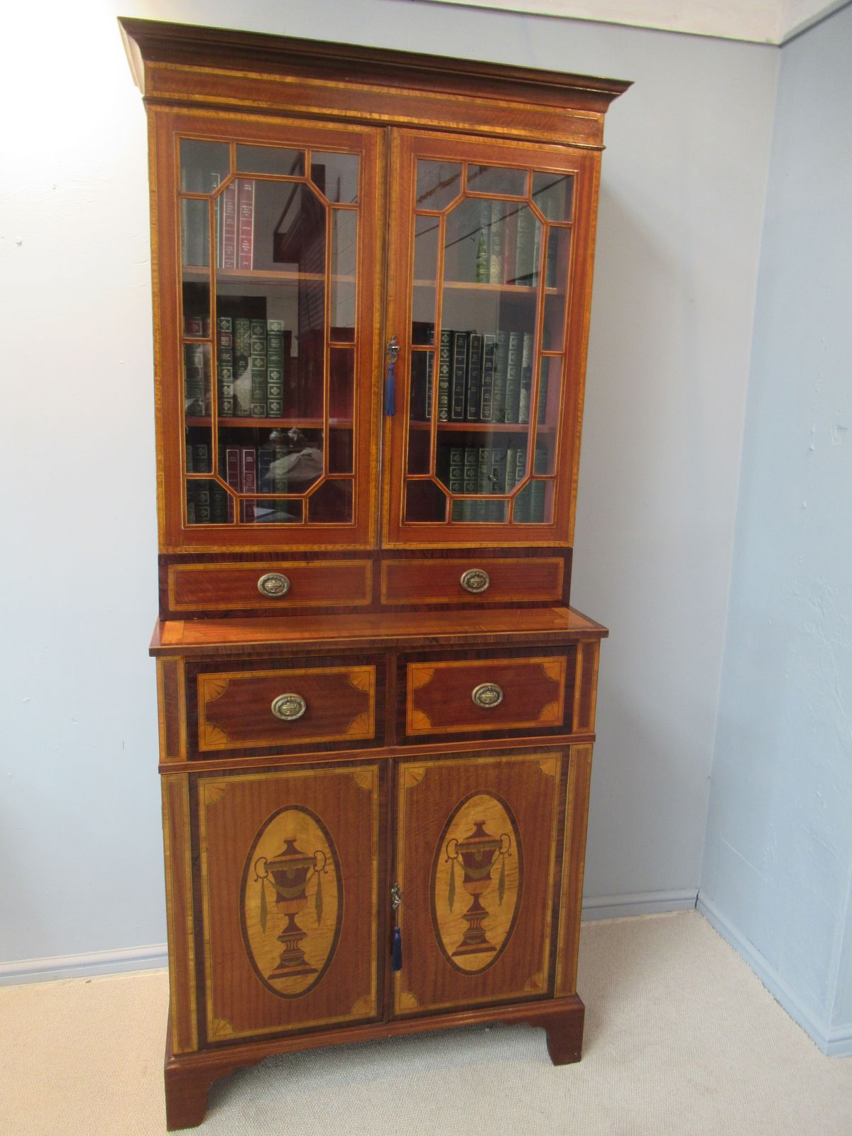 Mahogany And Marquetry   Inlaid   Bookcase photo Furniture