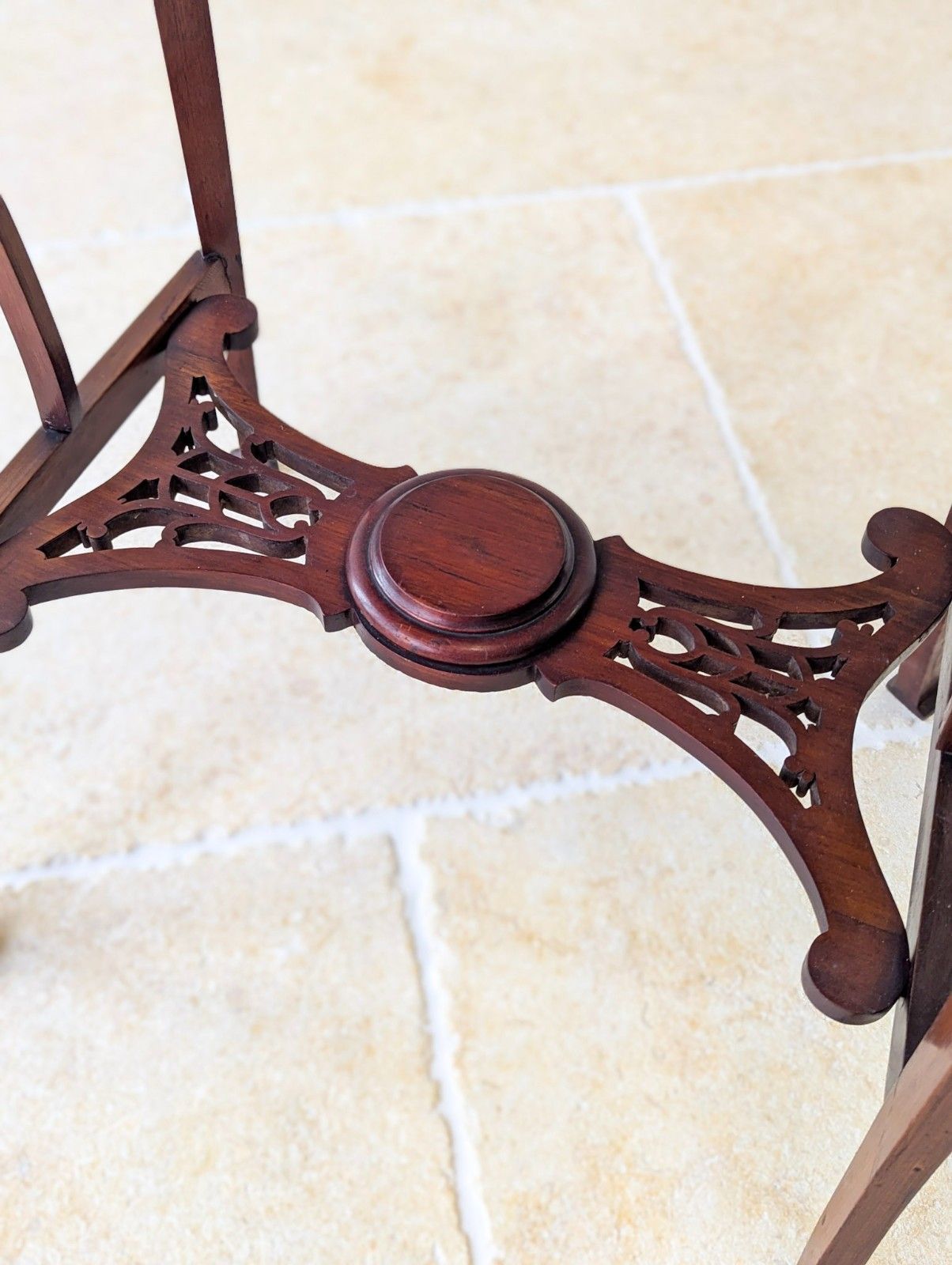 Antique Edwardian Art Nouveau Mahogany Side Table C.1900 photo vintage