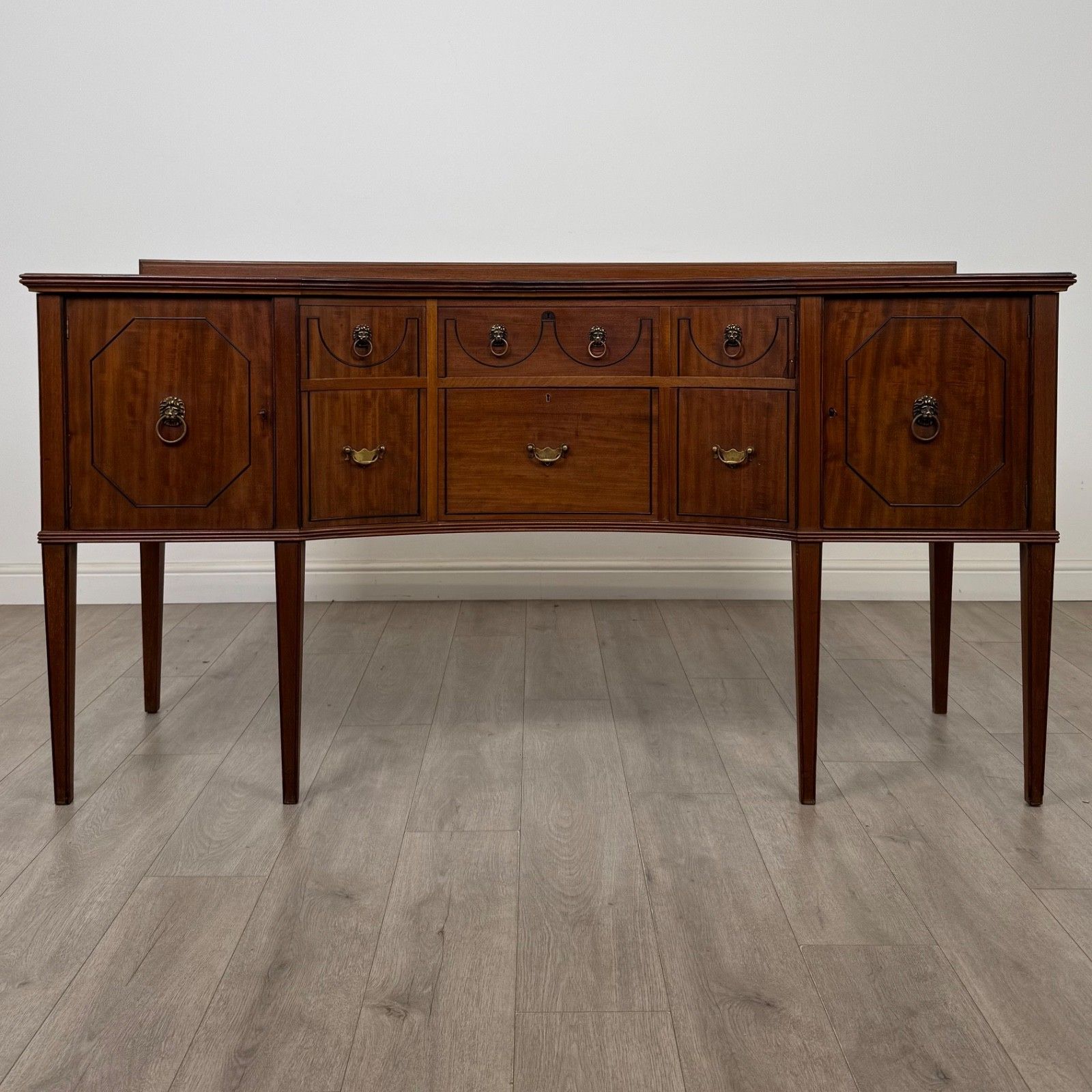Antique 18th Century Large Georgian Sideboard In Mahogany ( Af 5743 )