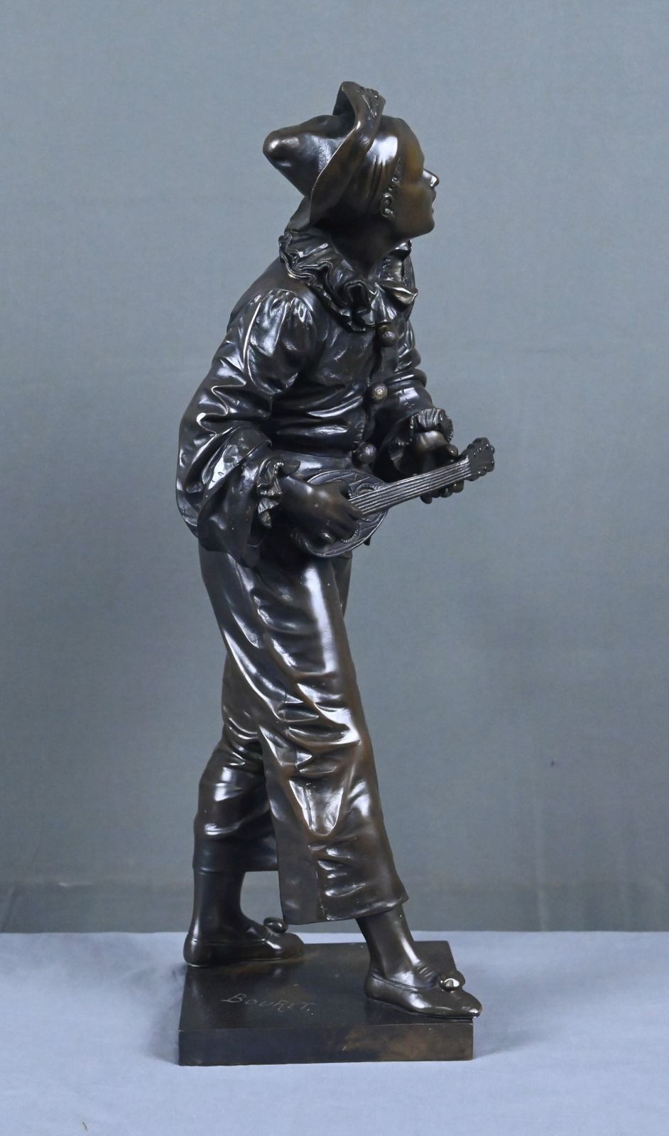 Important Bronze Sculpture "By The Light Of The Moon" Signed Bouret – Late 19th Century photo 1310.0