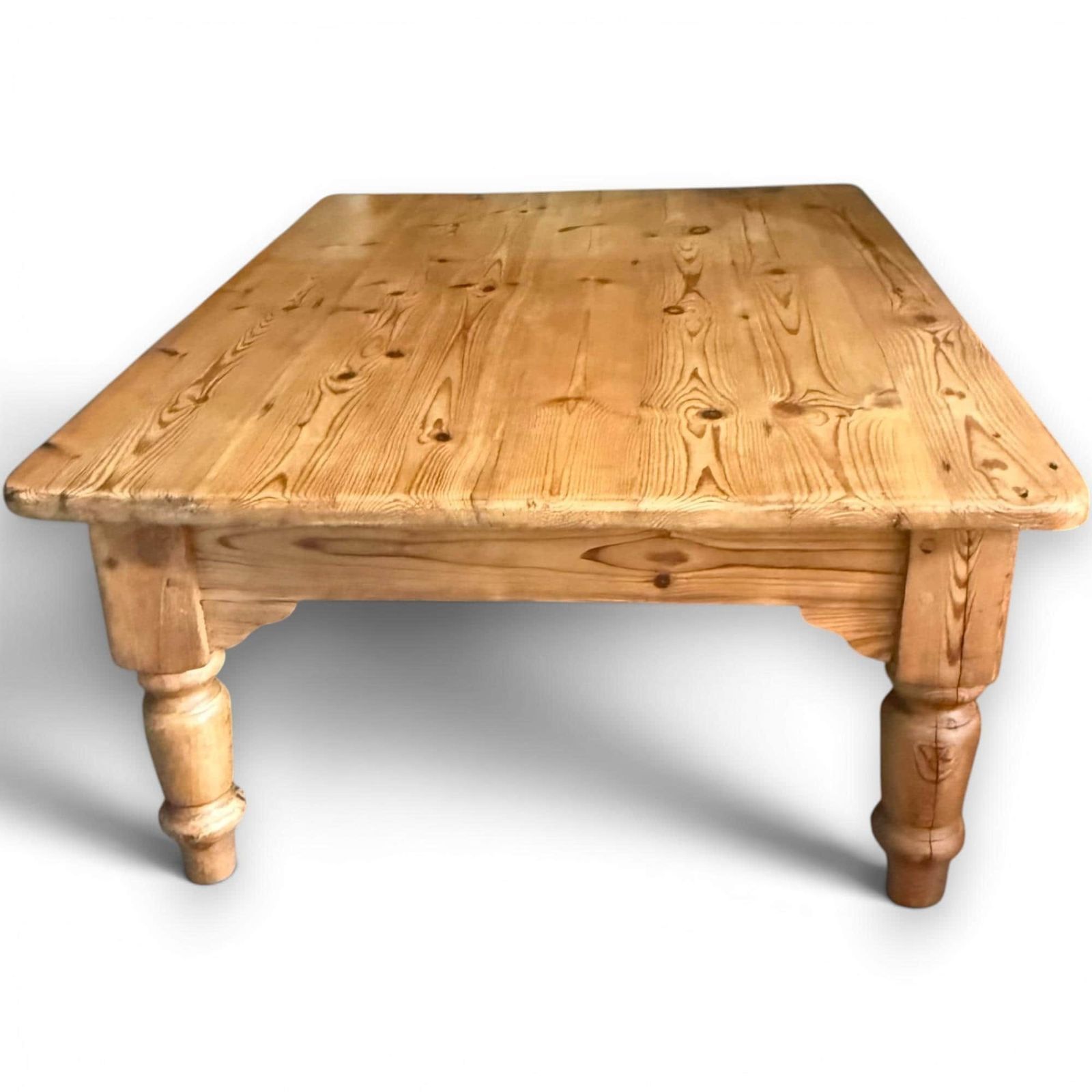 Reclaimed Pine Coffee Table, Rustic Farmhouse Centre Table, Large Waxed Pine Occasional Table, Country House Furniture, Vintage Home Décor photo Furniture