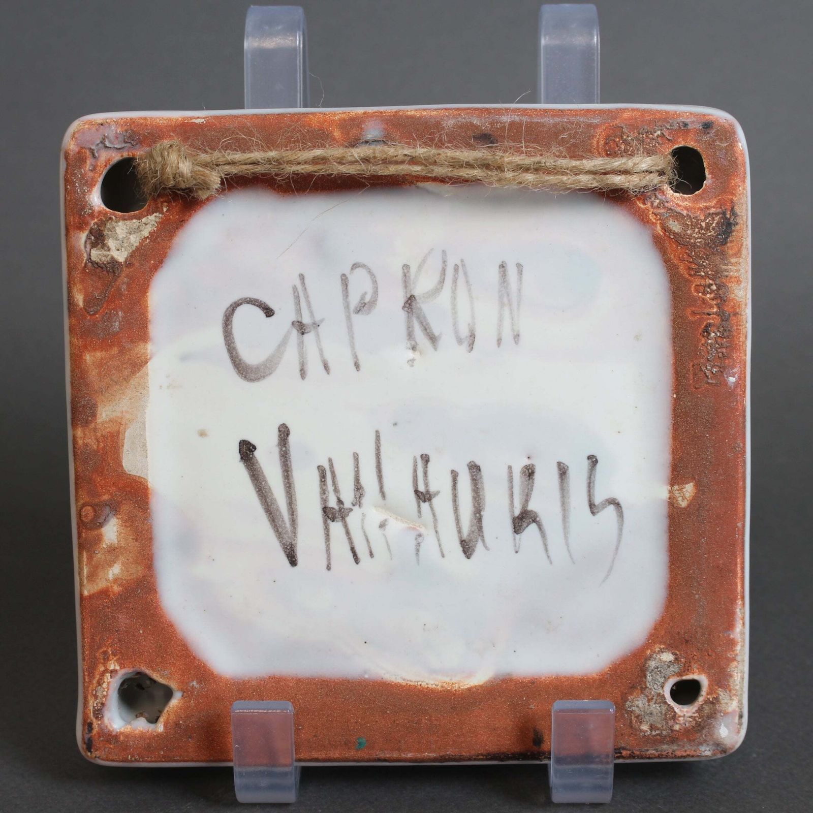 photo furniture Vintage French Decorative Wall Hanging Tile By Roger Capron (Circa 1950s)