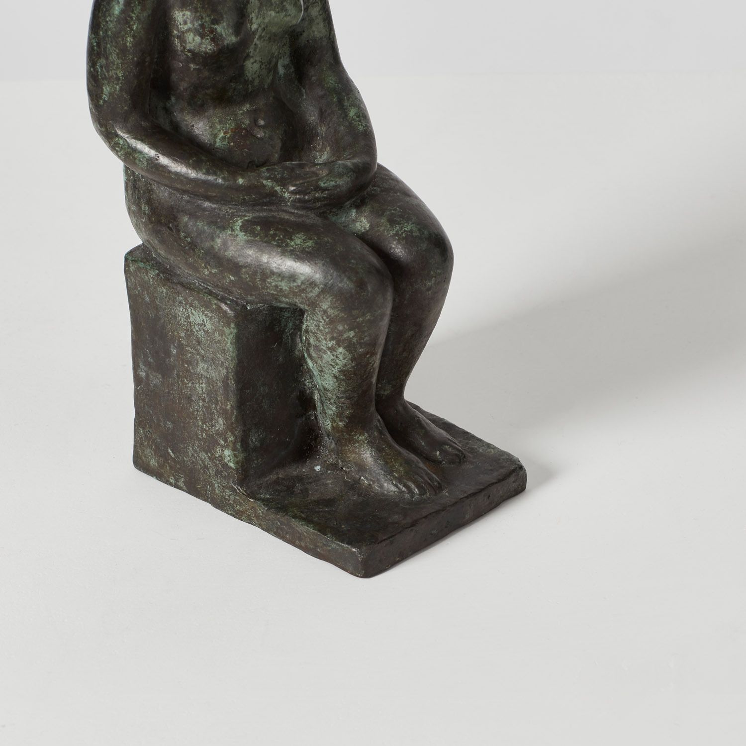 Charles Despiau (Attr.) Bronze Of Seated Lady France, Early 20th Century photo Art