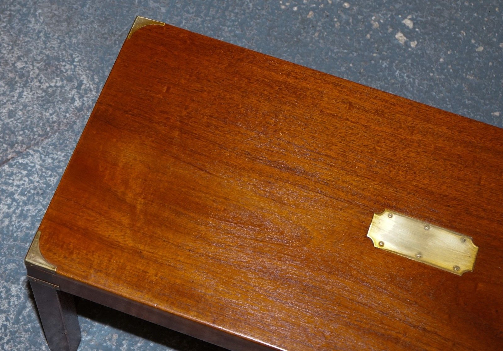 Restored Vintage Harrods London Reh Kennedy Military Campaign Coffee Table photo buy