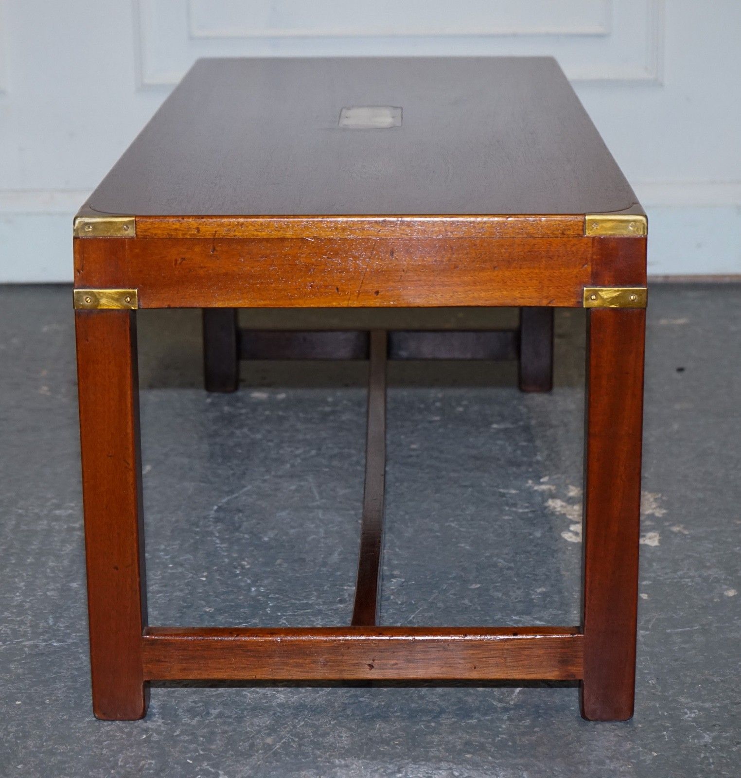 photo furniture Restored Vintage Harrods London Reh Kennedy Military Campaign Coffee Table