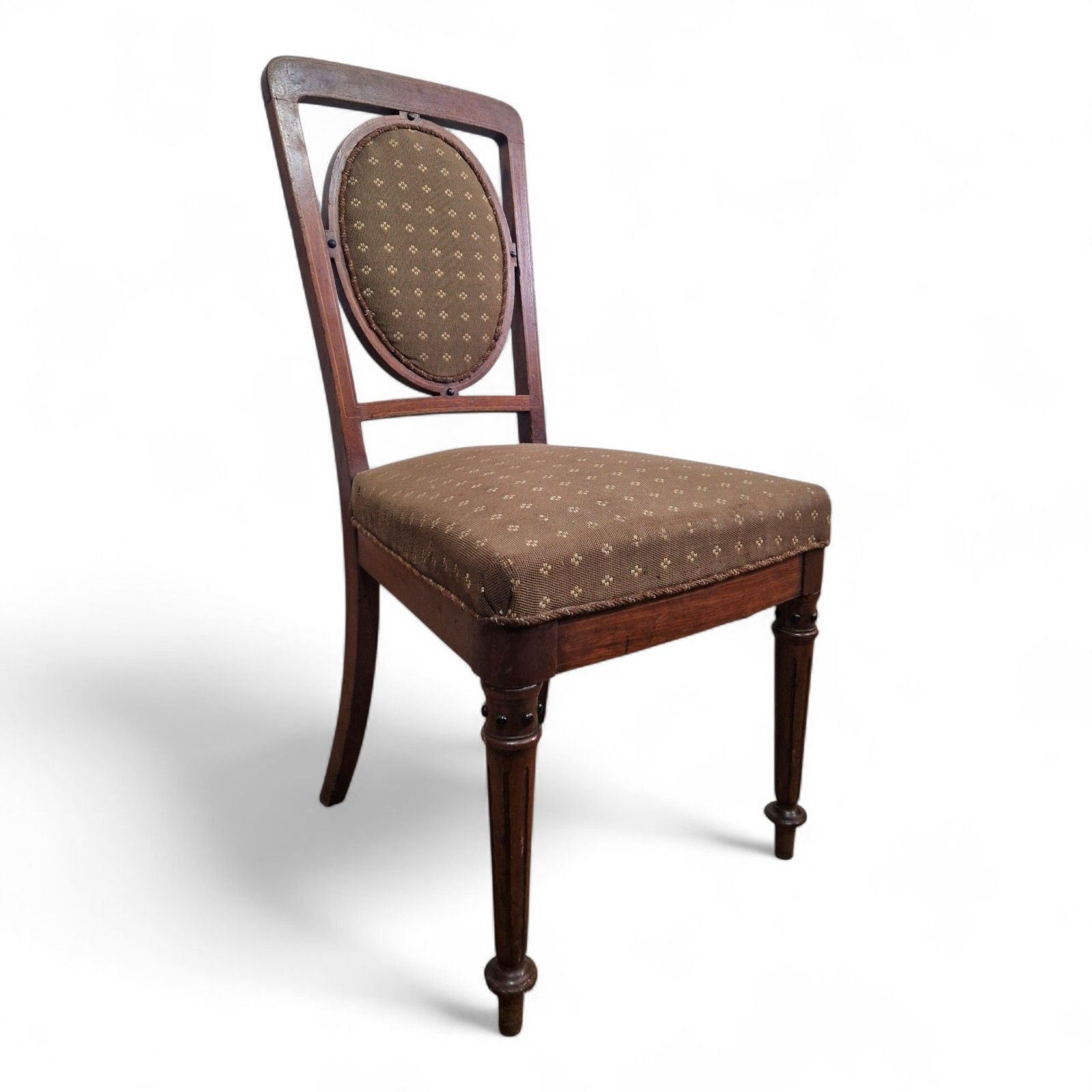 Victorian Aesthetic Movement Mahogany Hall Chair Bedroom Occasional Chair photo vinterior