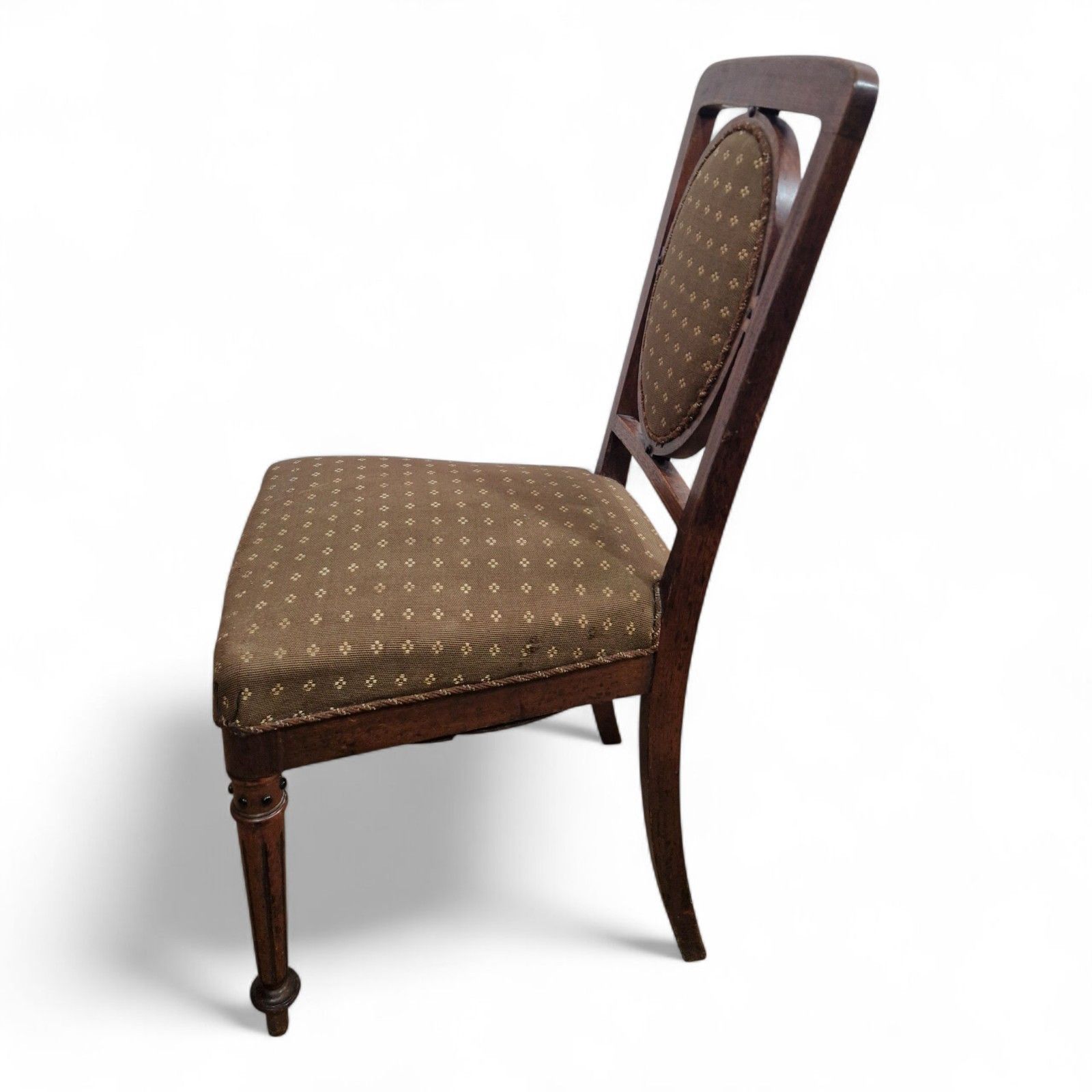 52.0 Victorian Aesthetic Movement Mahogany Hall Chair Bedroom Occasional Chair photo
