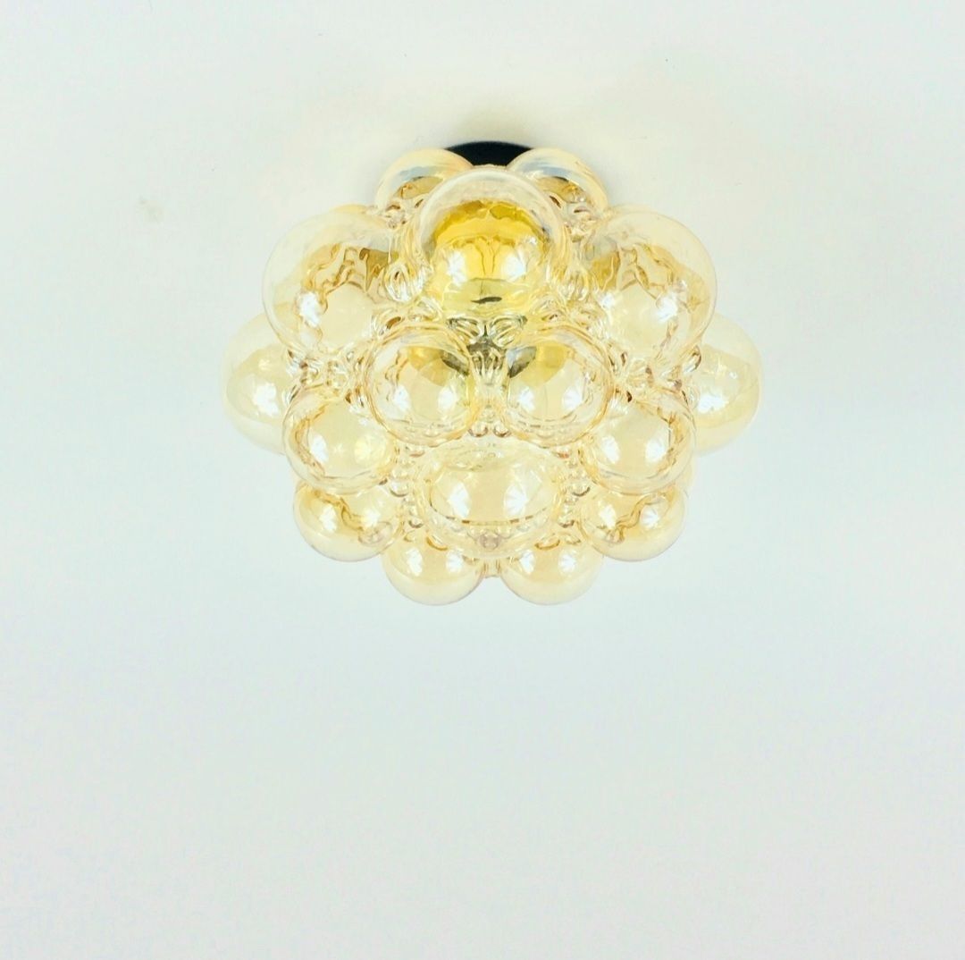 1 Of 3 Mid Century Bubble Glass Ceiling Lights By Helena Tynell For Limburg, Germany, 1970s photo for sale