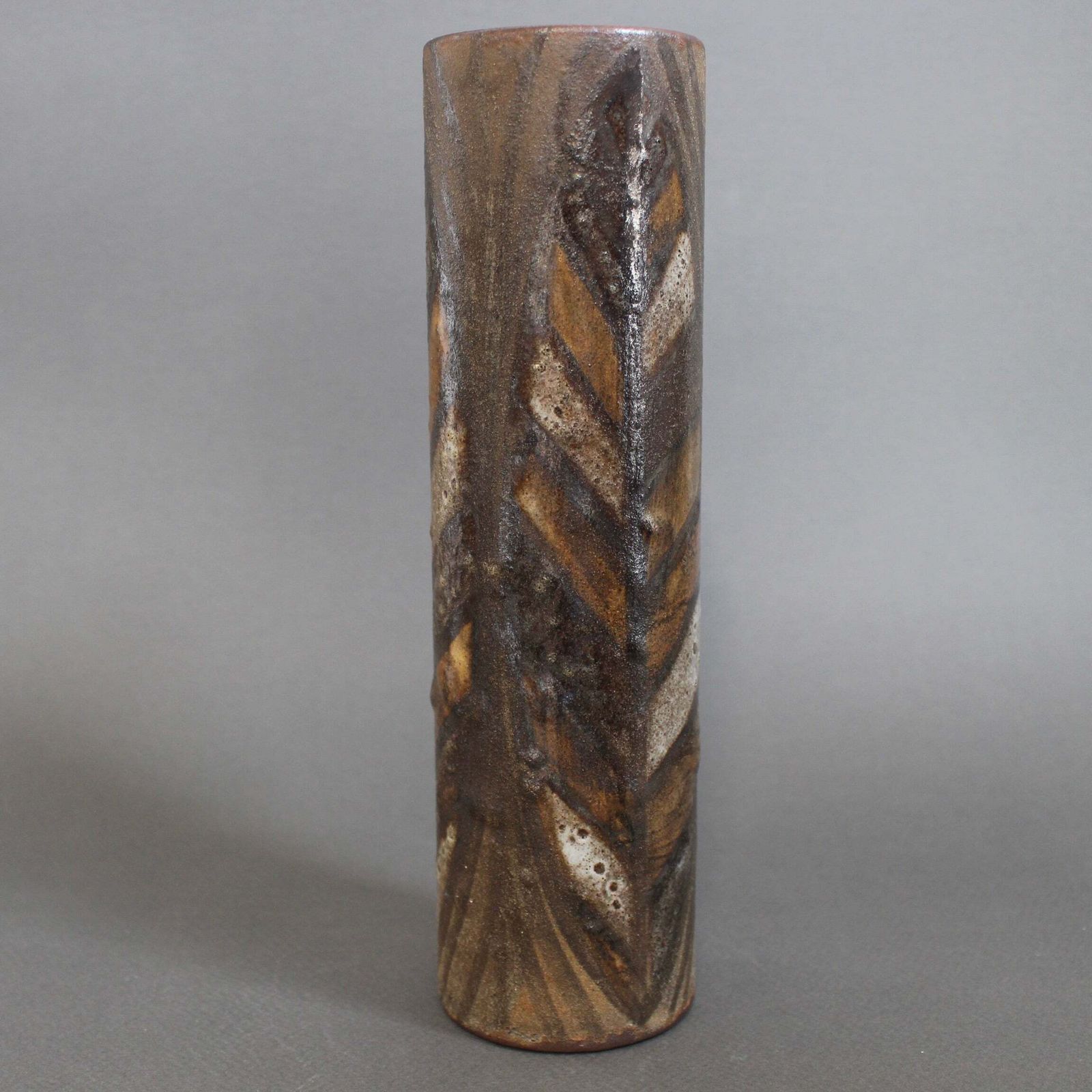 Mid Century French Ceramic Flower Vase By Alexandre Kostanda (Circa 1960s) photo vinterior