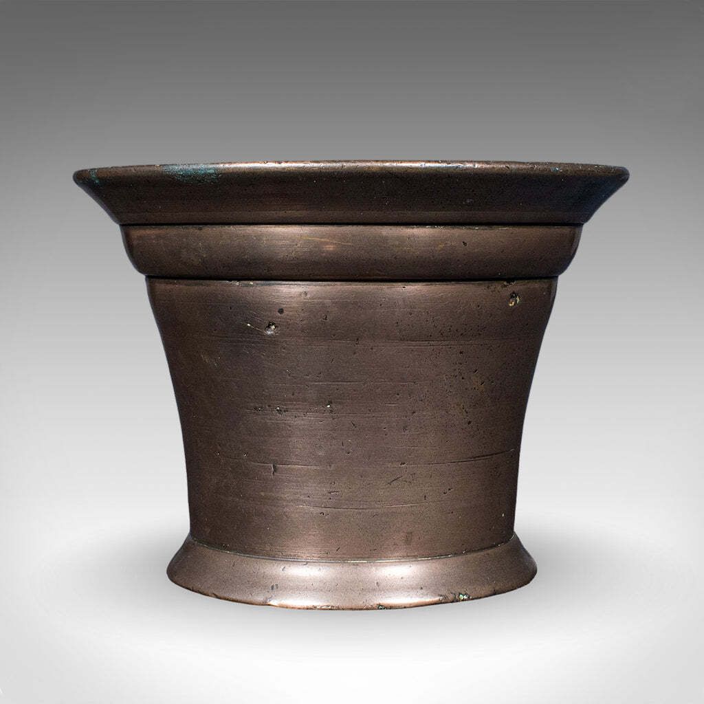 Antique Chemist's Counter Mortar & Pestle, English, Bronze, Apothecary, Georgian. photo for sale