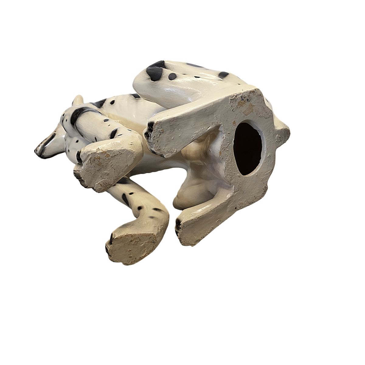 Large Italian Vintage Ceramic Harlequin Dog, 1970/80s photo vintage