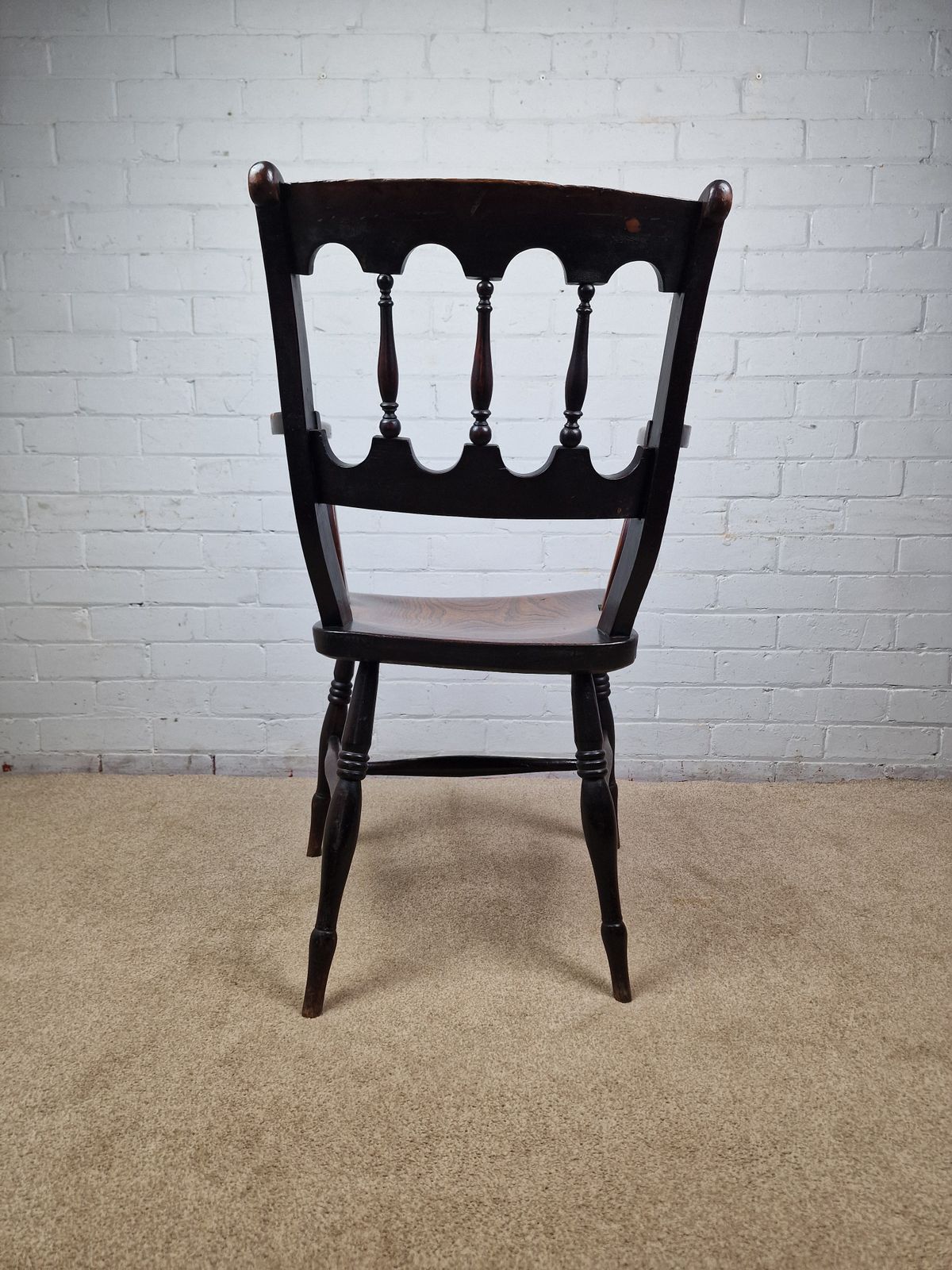 Victorian Elm And Beech Oxford Bar Back Windsor Chair photo buy